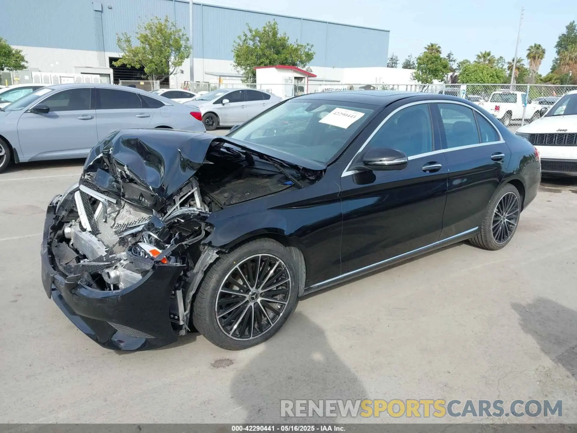 2 Photograph of a damaged car WDDWF8DB5LR539187 MERCEDES-BENZ C 300 2020