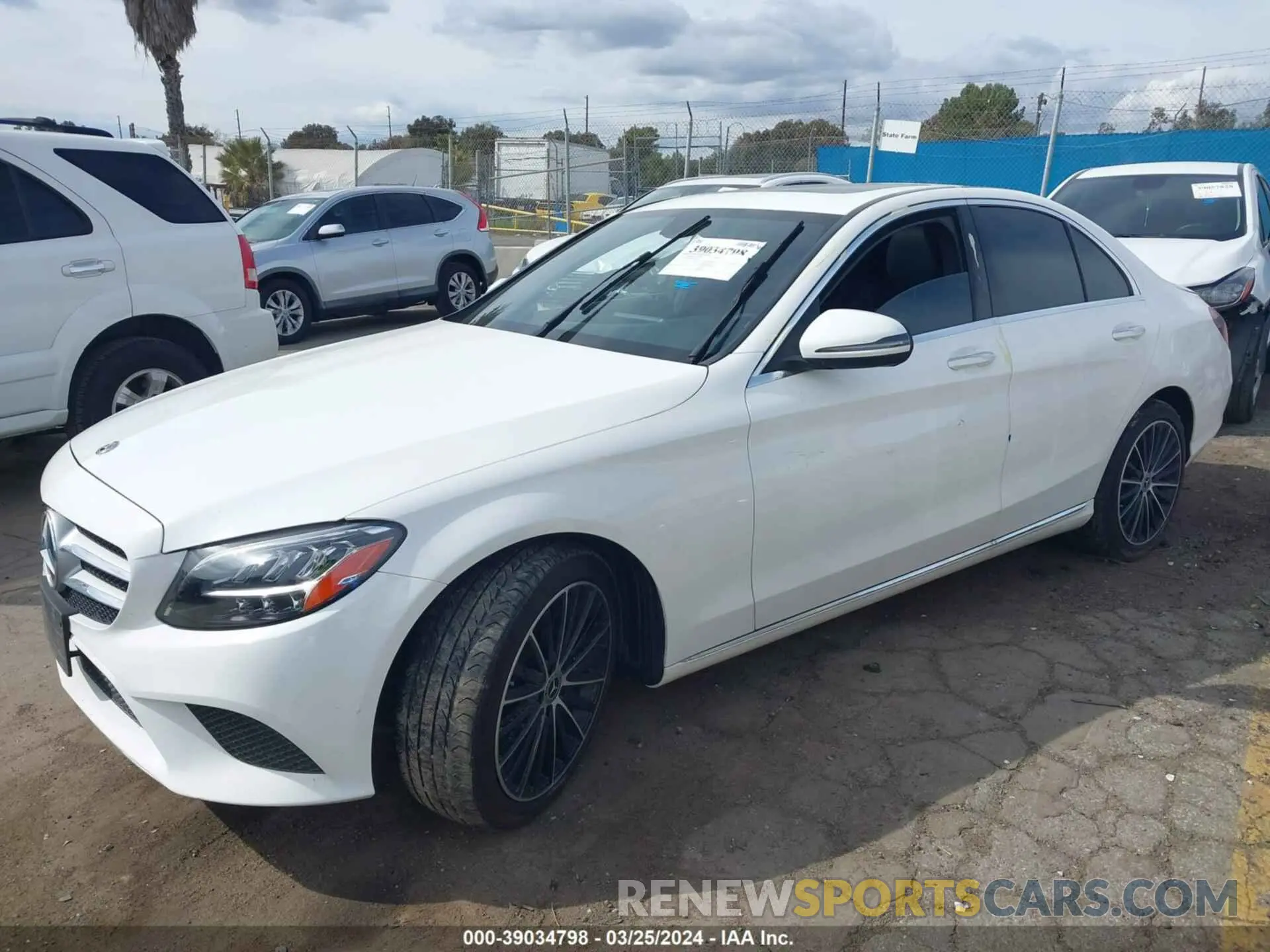 2 Photograph of a damaged car W1KWF8DB4MR635605 MERCEDES-BENZ C 300 2021