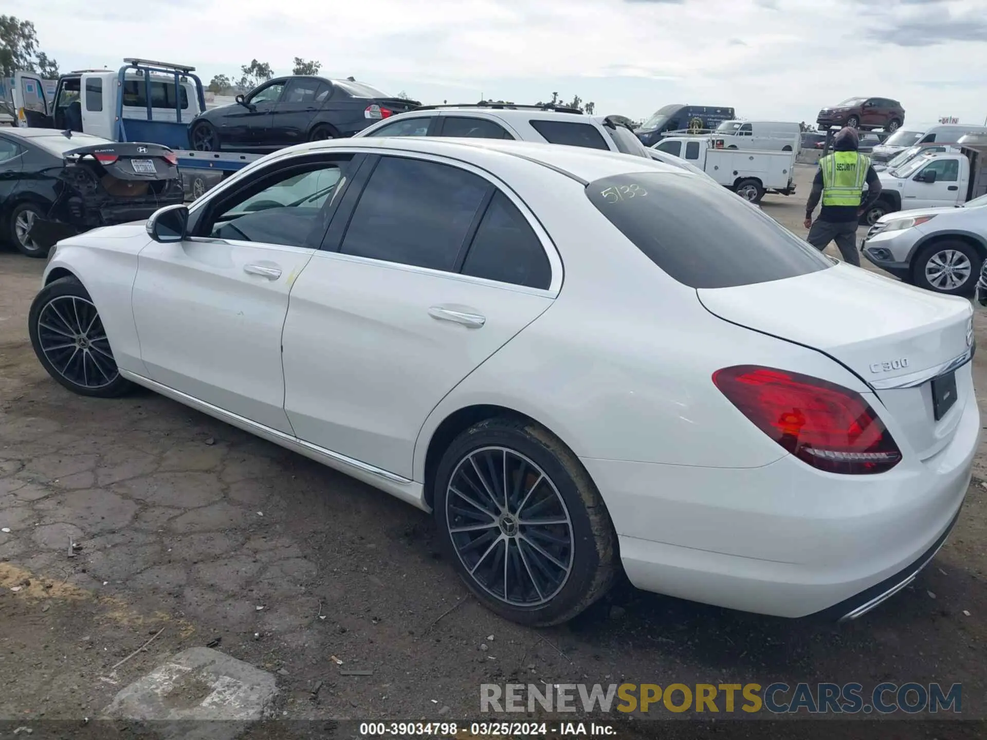 3 Photograph of a damaged car W1KWF8DB4MR635605 MERCEDES-BENZ C 300 2021