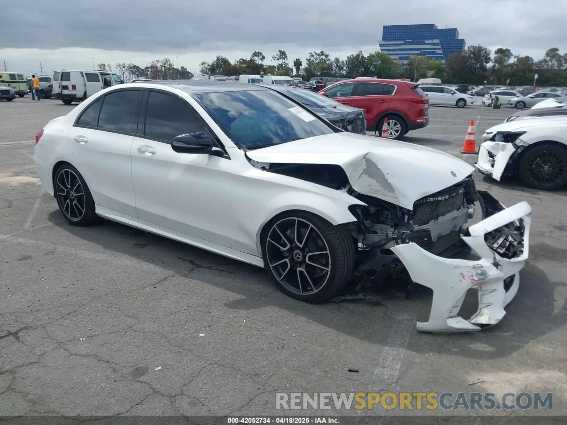 1 Photograph of a damaged car W1KWF8DB7MR609791 MERCEDES-BENZ C 300 2021