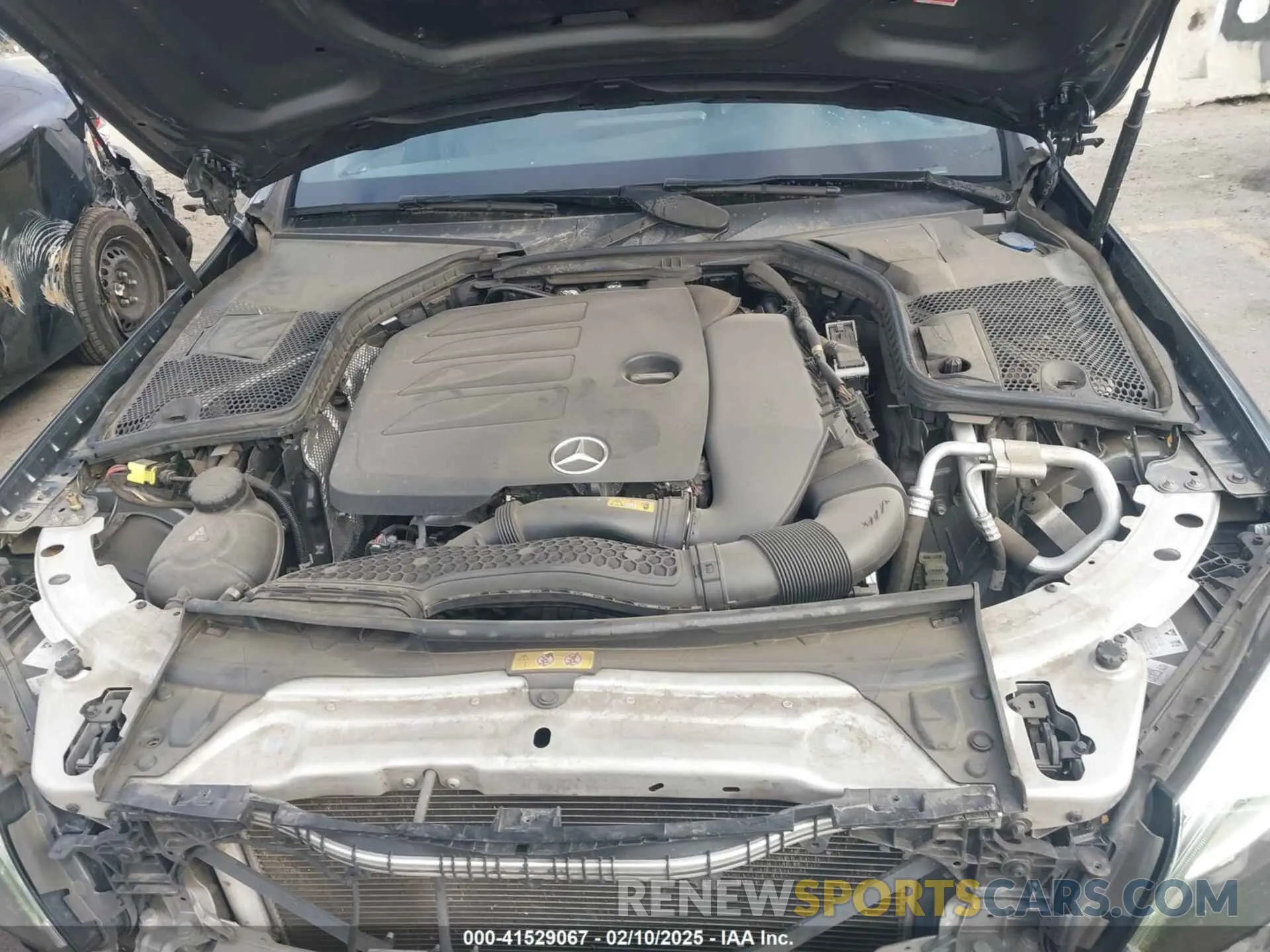 10 Photograph of a damaged car W1KWF8DB8MR651550 MERCEDES-BENZ C 300 2021