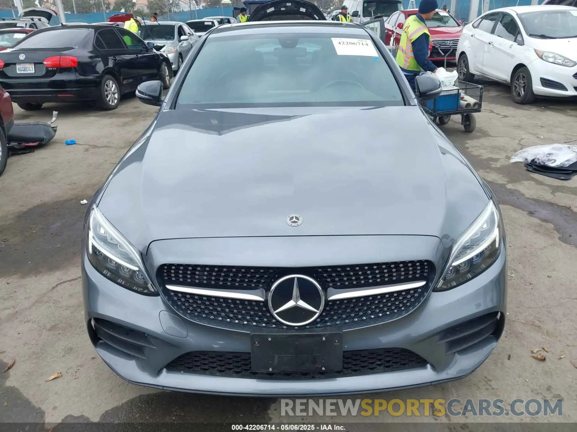 12 Фотография поврежденного автомобиля W1KWF8DBXMR614581 MERCEDES-BENZ C 300 2021