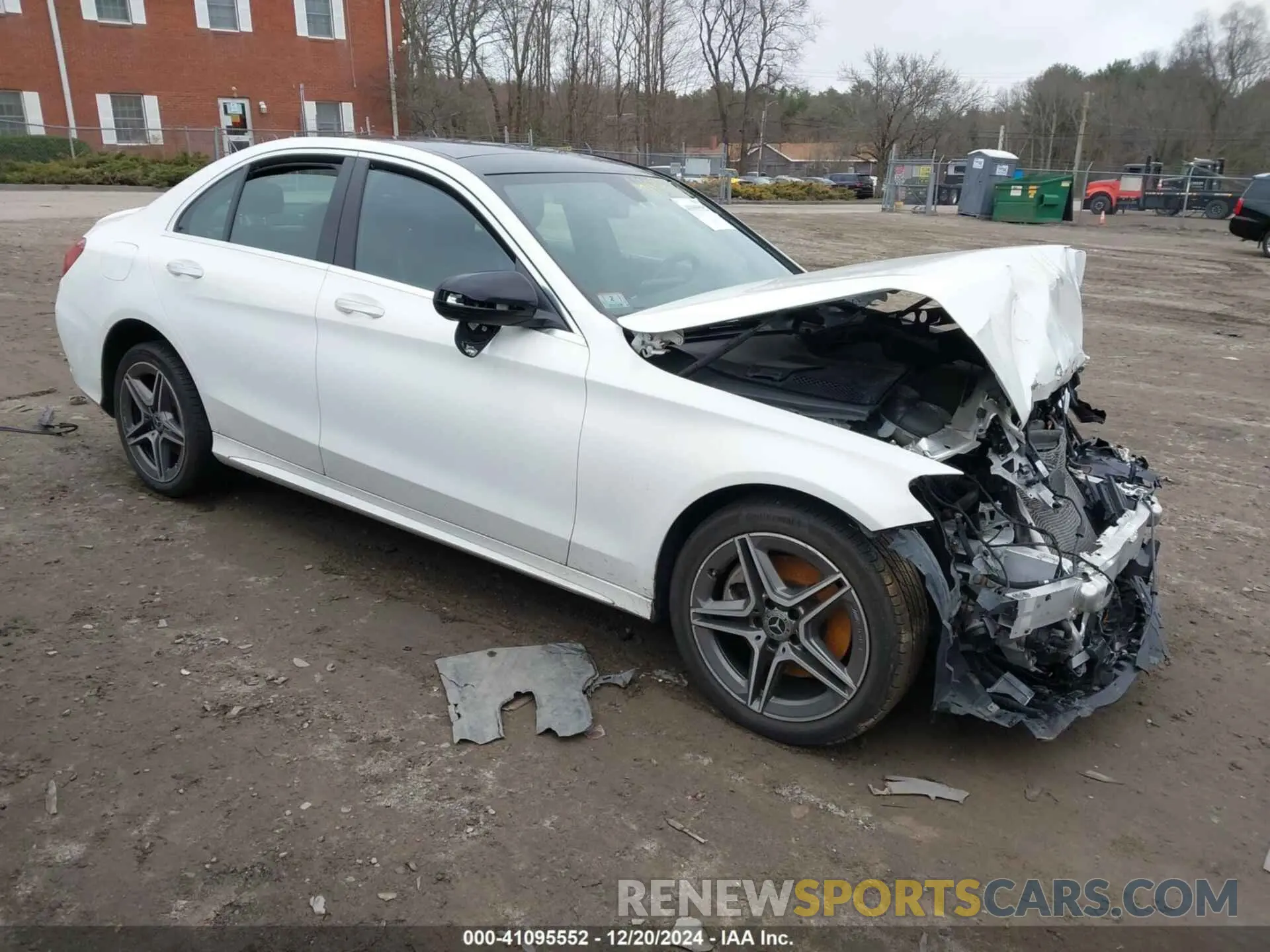 1 Photograph of a damaged car W1KWF8EB1MR633891 MERCEDES-BENZ C 300 2021