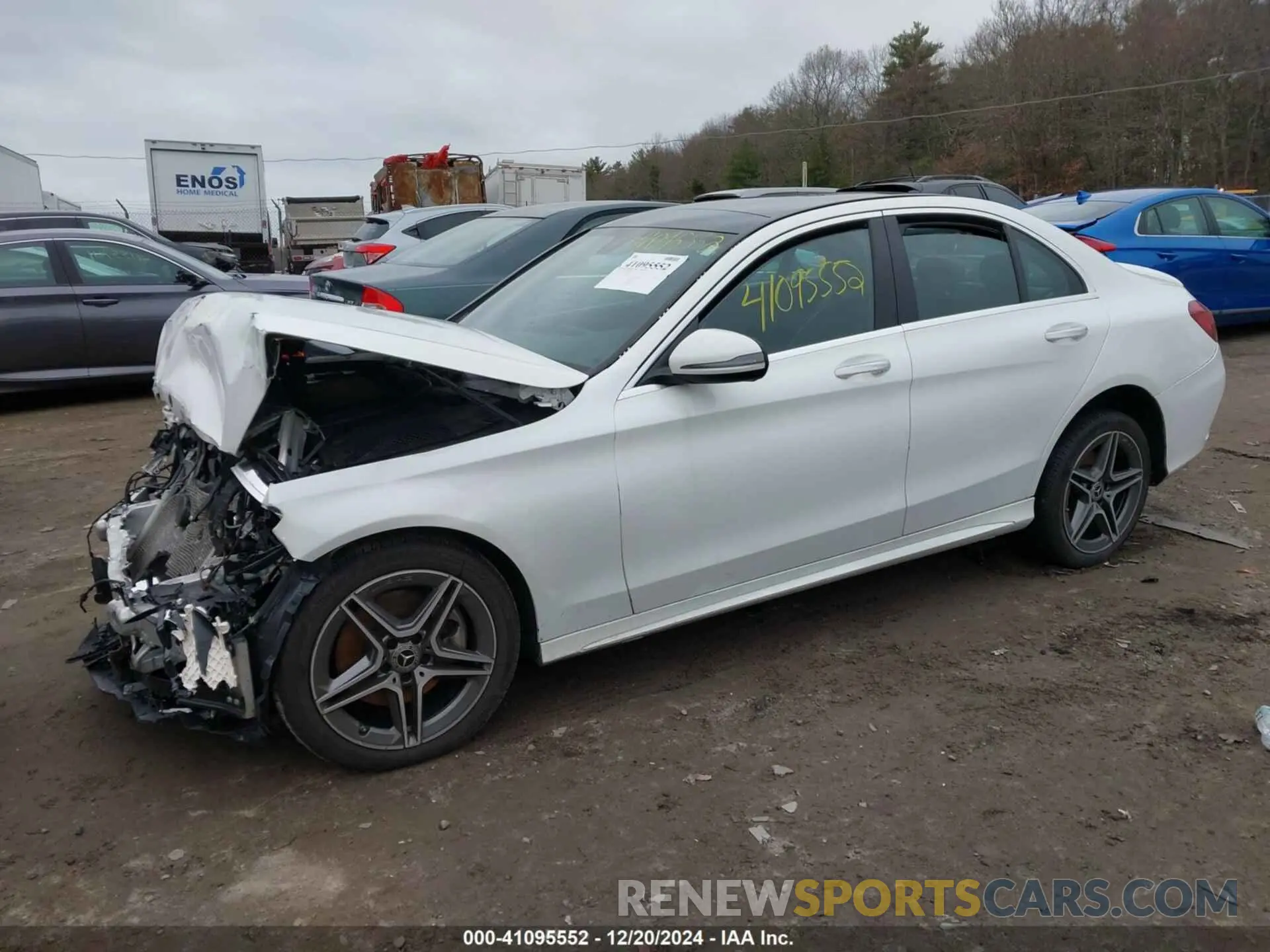 2 Photograph of a damaged car W1KWF8EB1MR633891 MERCEDES-BENZ C 300 2021