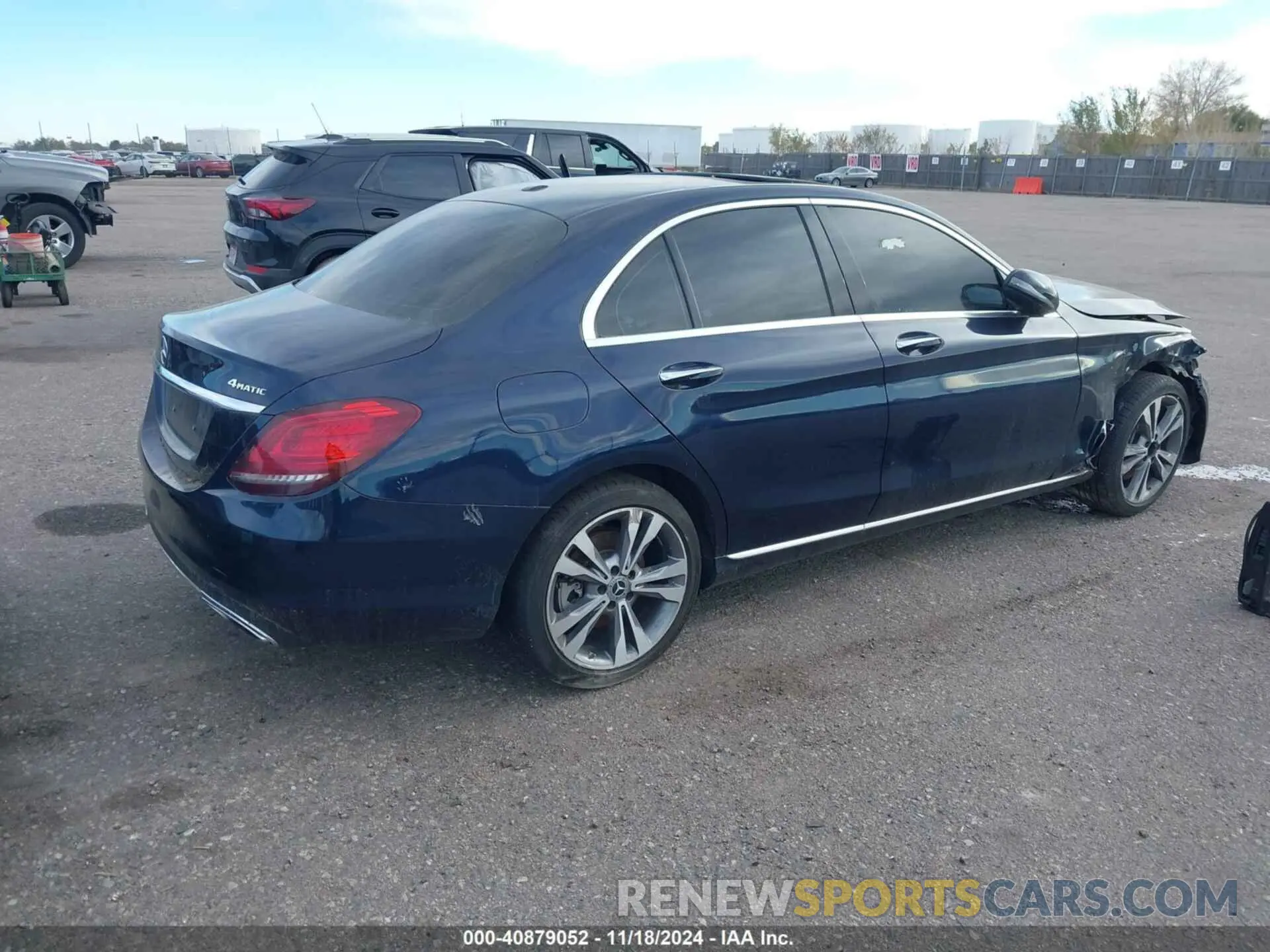 4 Photograph of a damaged car W1KWF8EB8MR649134 MERCEDES-BENZ C 300 2021