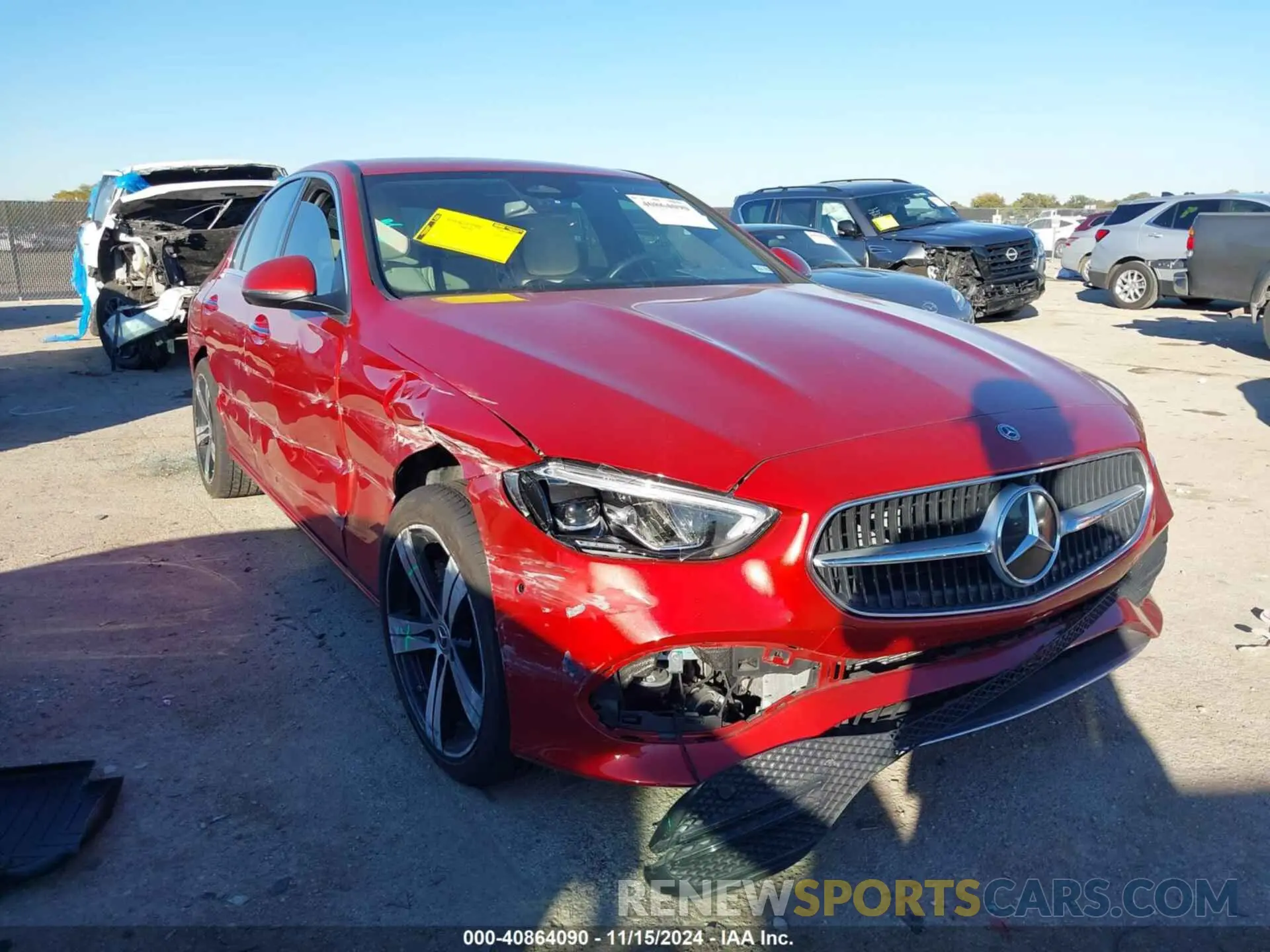 1 Photograph of a damaged car W1KAF4GB9PR091685 MERCEDES-BENZ C 300 2023