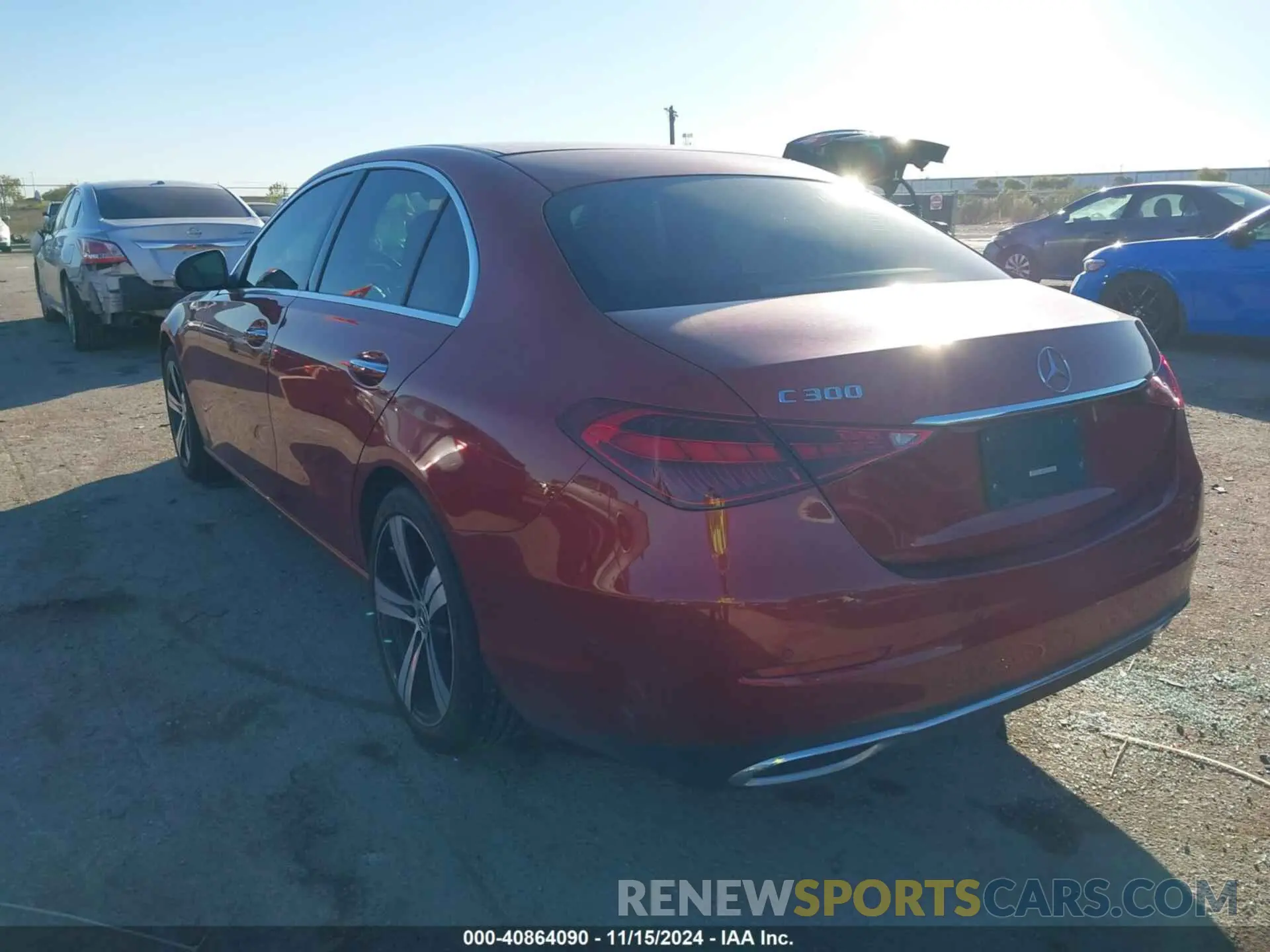 3 Photograph of a damaged car W1KAF4GB9PR091685 MERCEDES-BENZ C 300 2023