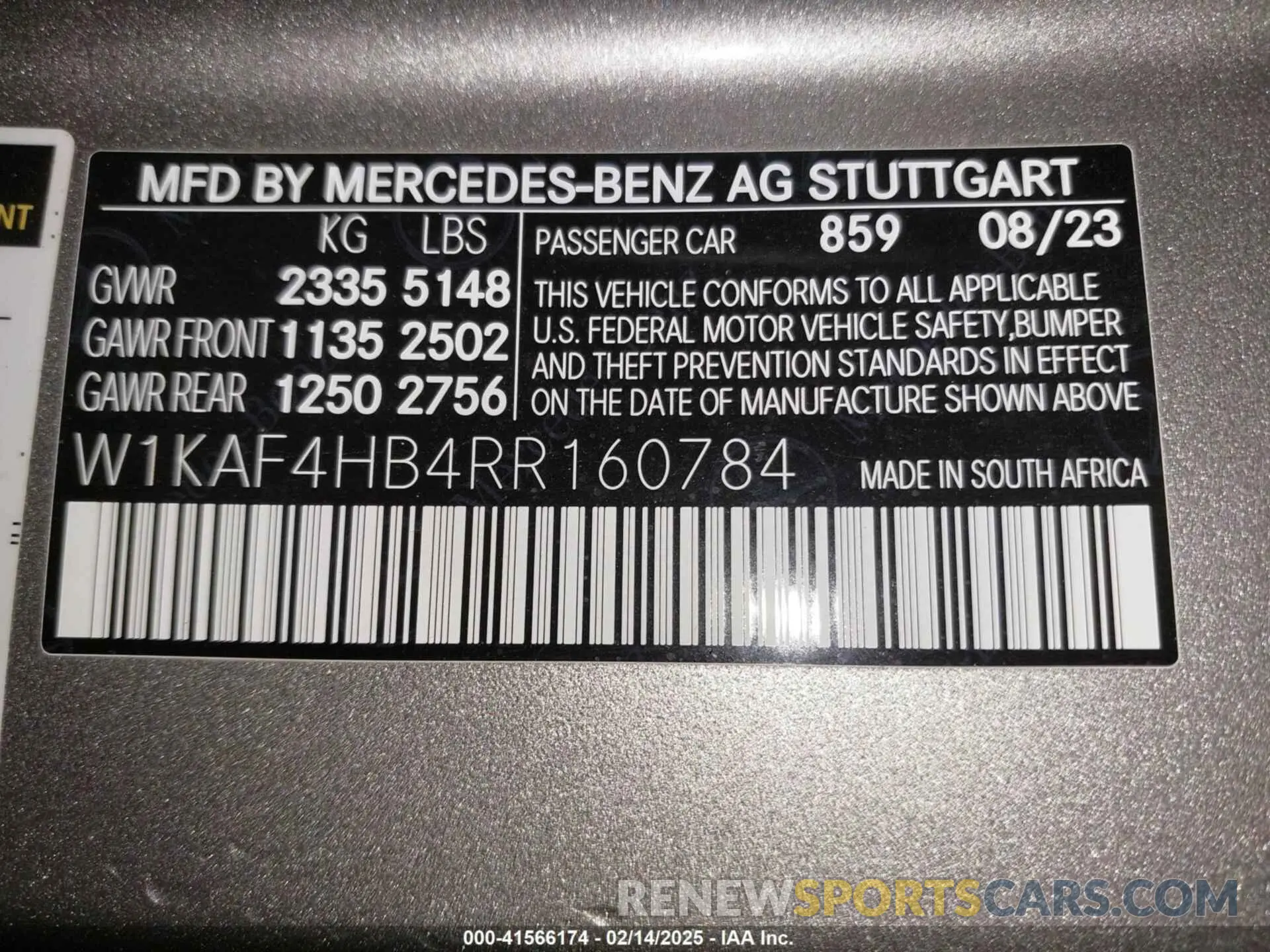 9 Фотография поврежденного автомобиля W1KAF4HB4RR160784 MERCEDES-BENZ C 300 2024