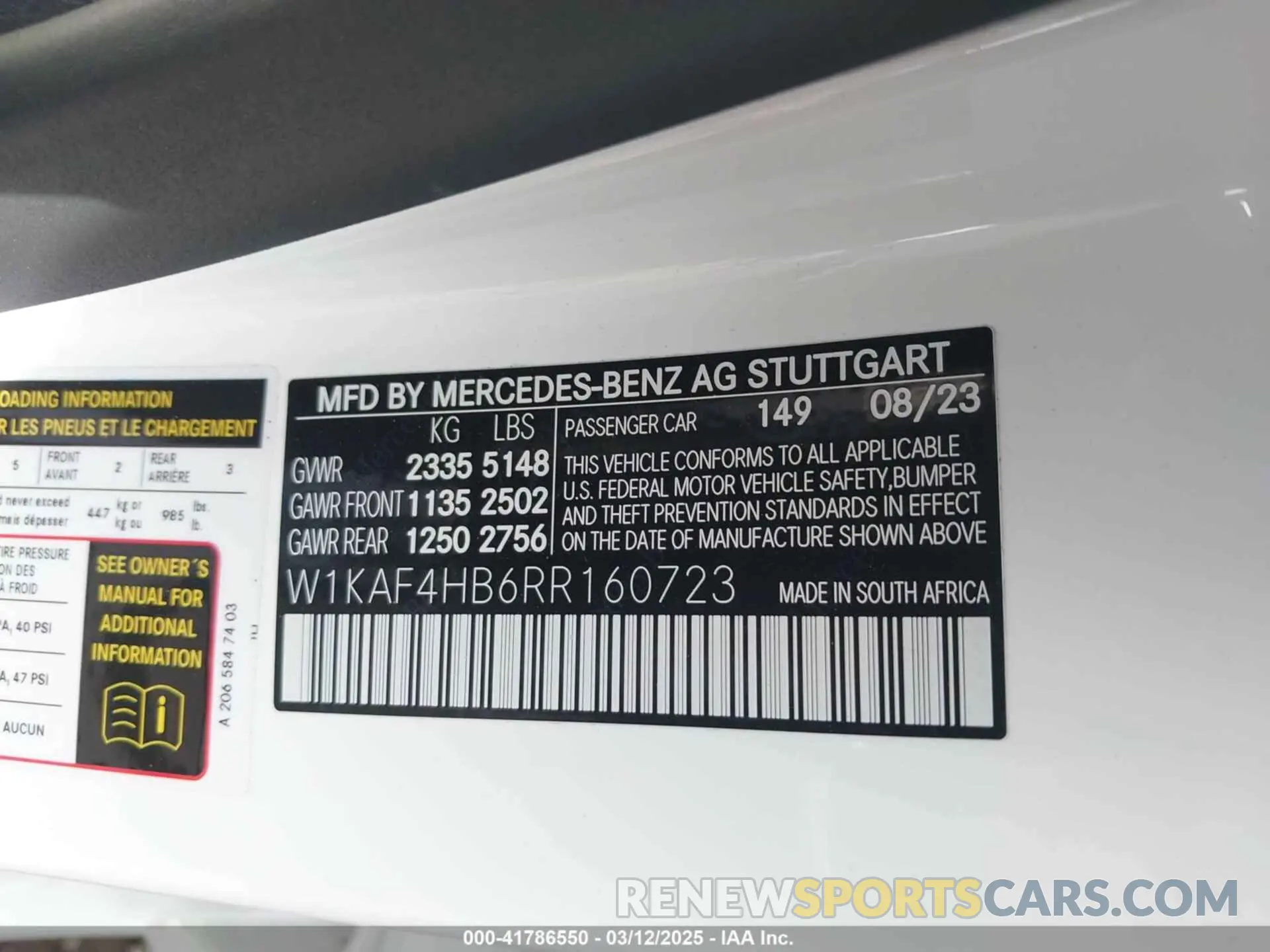 9 Фотография поврежденного автомобиля W1KAF4HB6RR160723 MERCEDES-BENZ C 300 2024