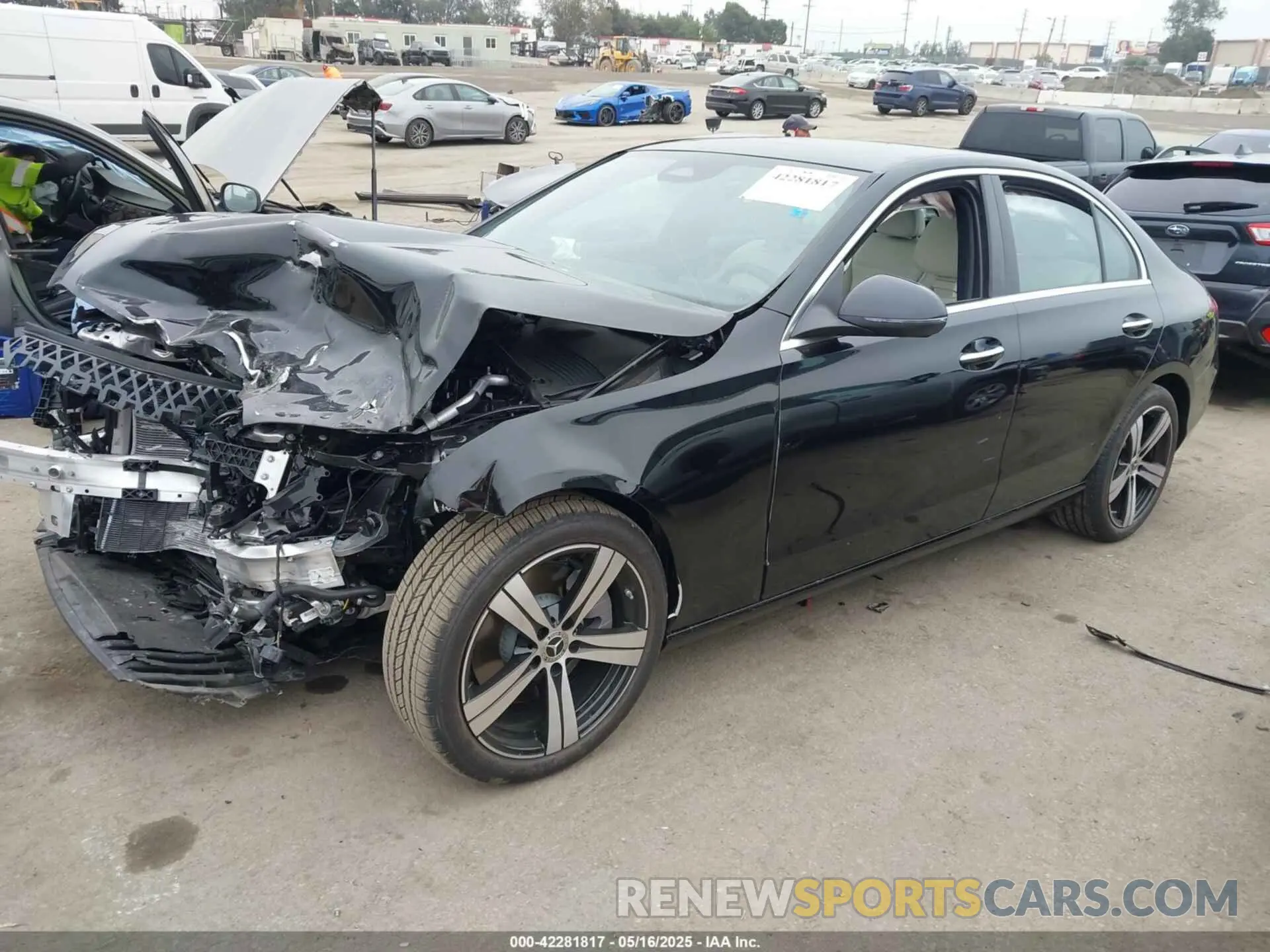 2 Photograph of a damaged car W1KAF4GB0SR246262 MERCEDES-BENZ C 300 2025