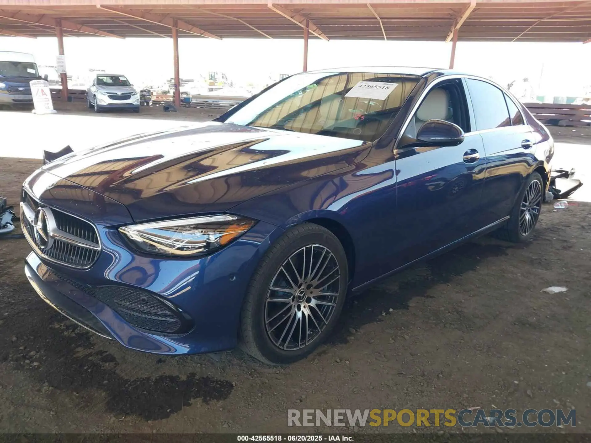 2 Photograph of a damaged car W1KAF4GB3SR257529 MERCEDES-BENZ C 300 2025