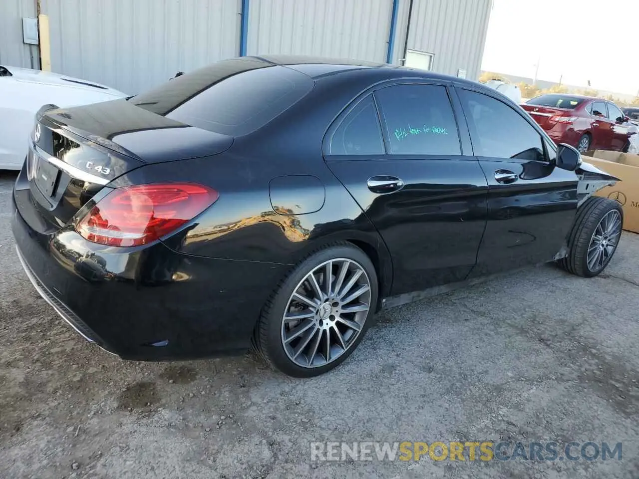 3 Photograph of a damaged car 55SWF6EB2HU213985 MERCEDES-BENZ C-CLASS 2017