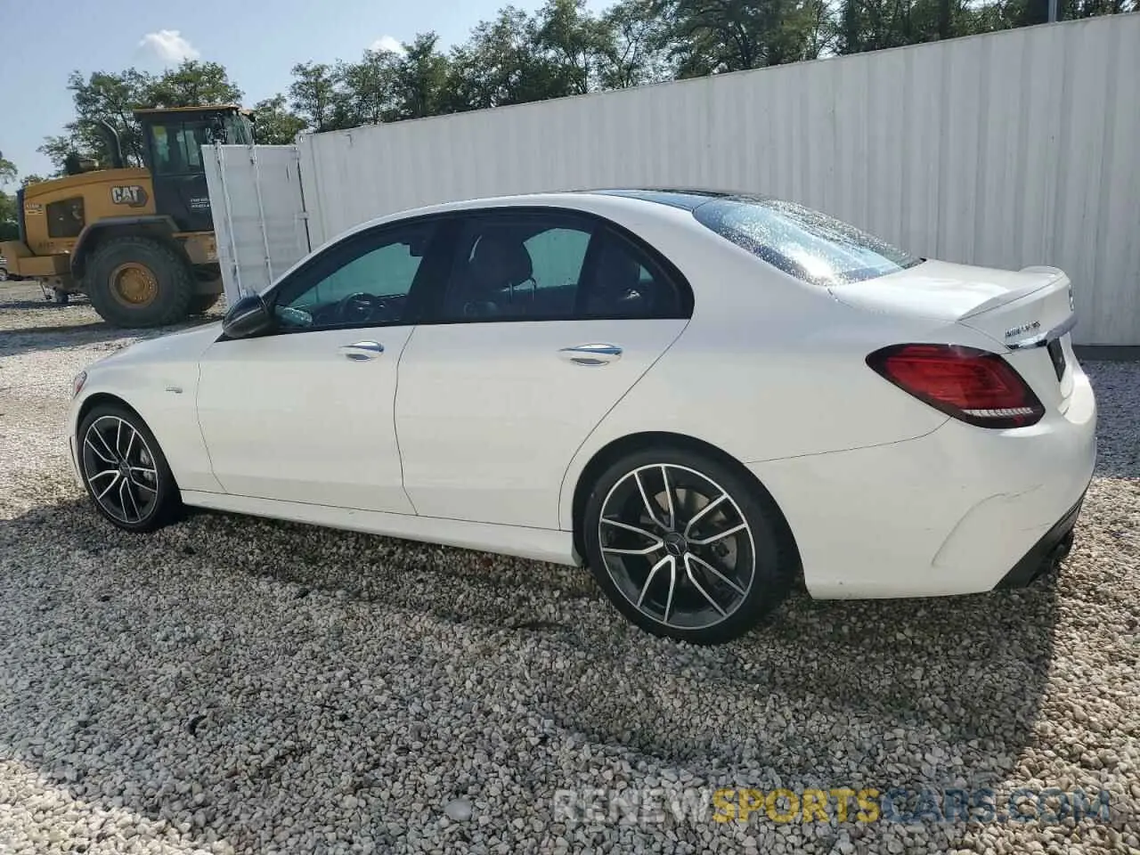 2 Photograph of a damaged car 55SWF6EB8KU307442 MERCEDES-BENZ C-CLASS 2019