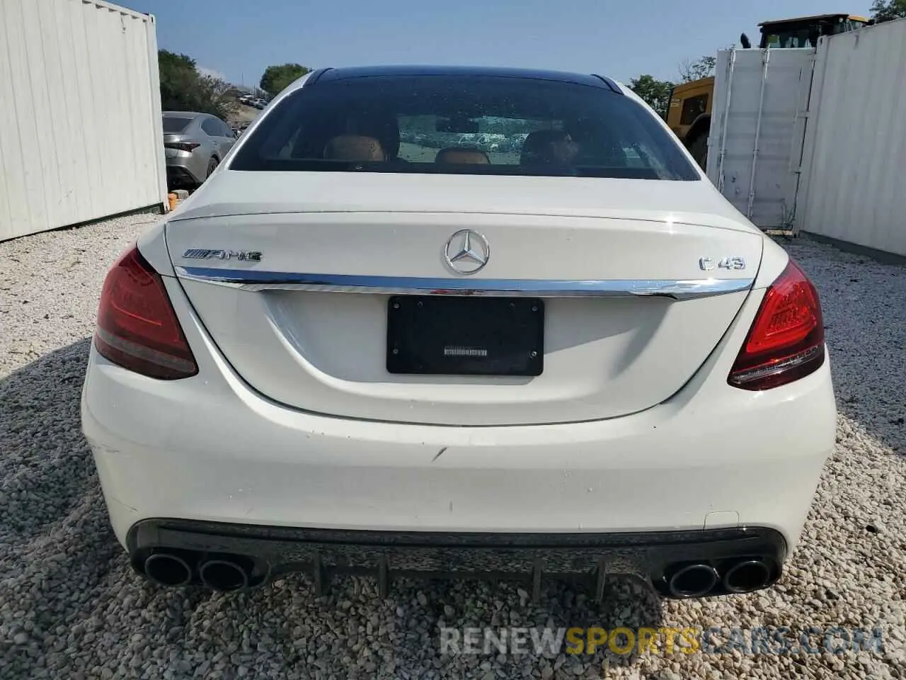 6 Photograph of a damaged car 55SWF6EB8KU307442 MERCEDES-BENZ C-CLASS 2019