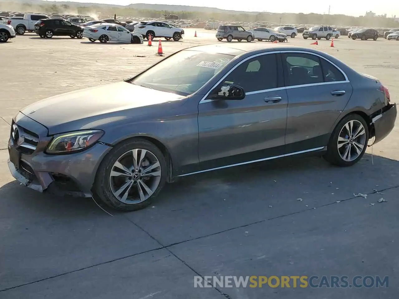 1 Photograph of a damaged car 55SWF8DB0KU319419 MERCEDES-BENZ C-CLASS 2019