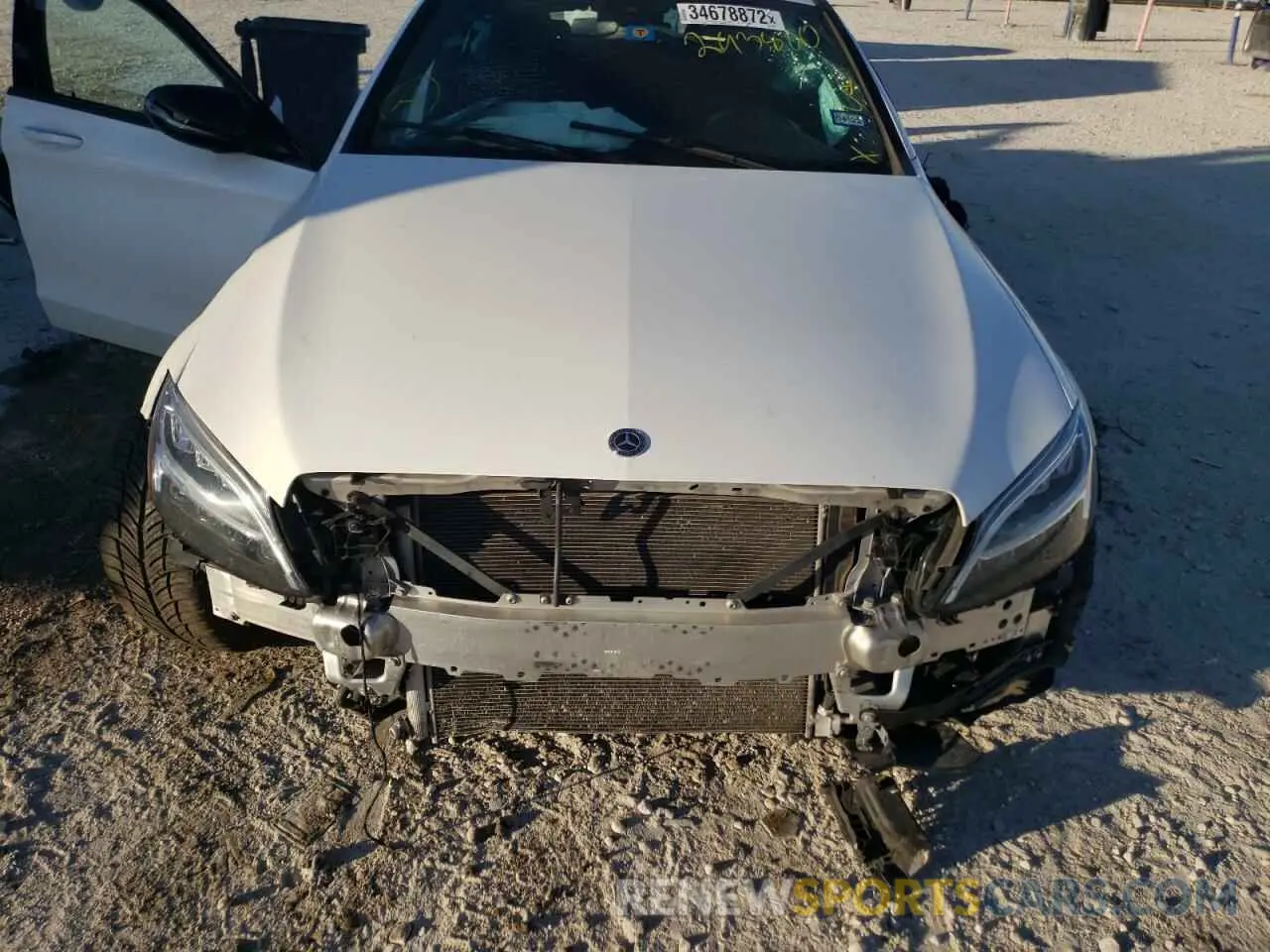 7 Photograph of a damaged car 55SWF8DB2KU293860 MERCEDES-BENZ C-CLASS 2019