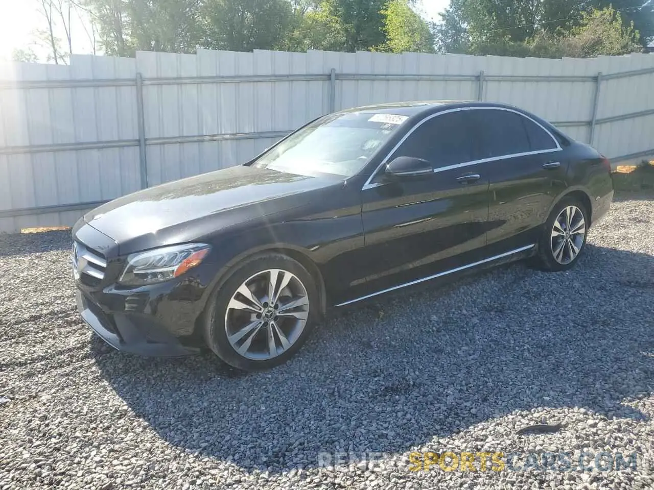 1 Photograph of a damaged car 55SWF8DB2KU316473 MERCEDES-BENZ C-CLASS 2019