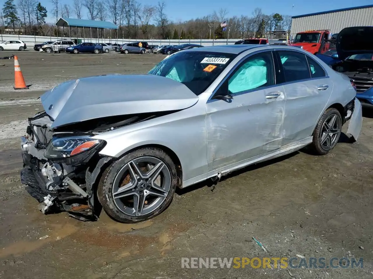 1 Photograph of a damaged car 55SWF8DB3KU312397 MERCEDES-BENZ C-CLASS 2019