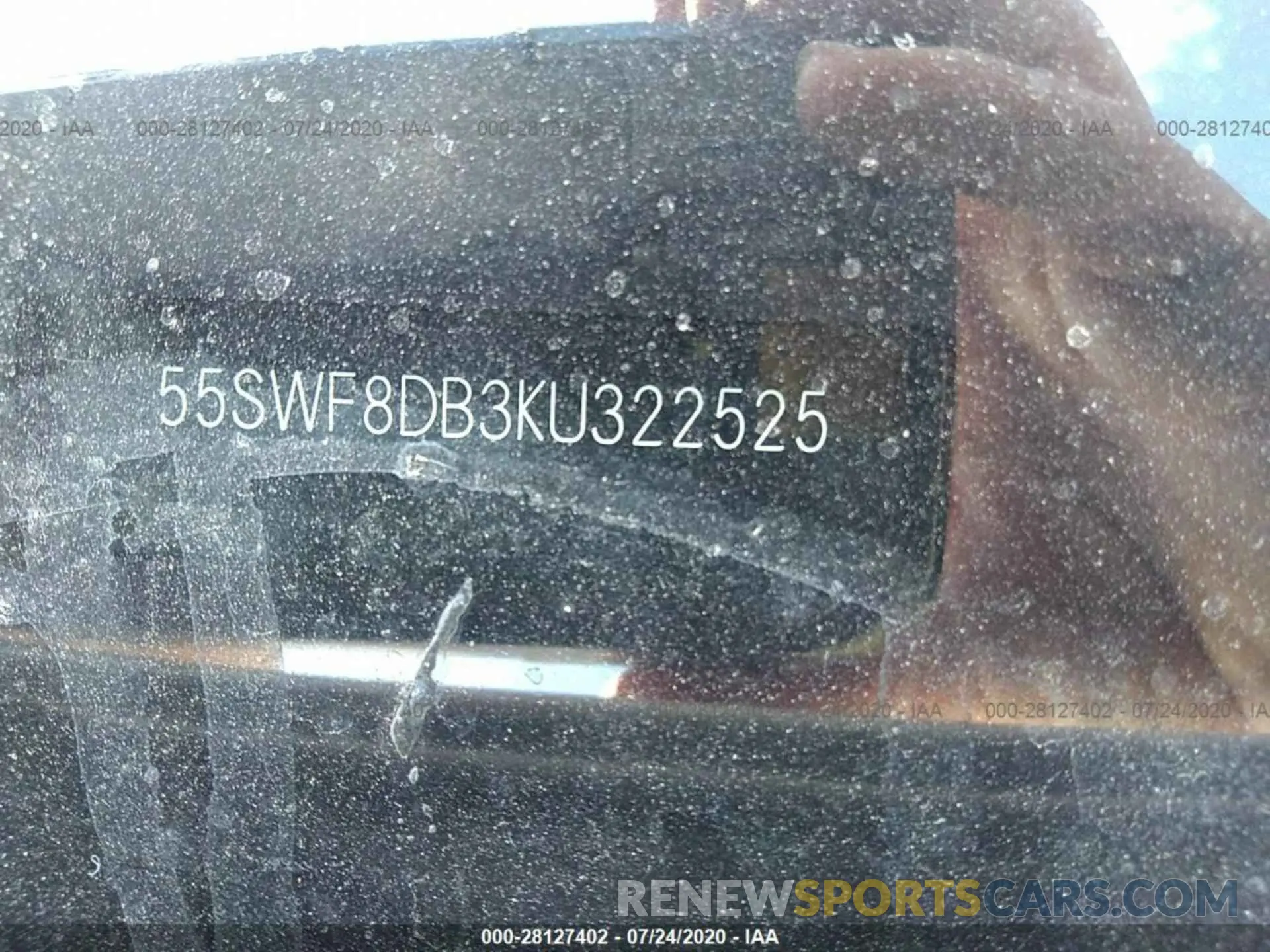 9 Photograph of a damaged car 55SWF8DB3KU322525 MERCEDES-BENZ C-CLASS 2019