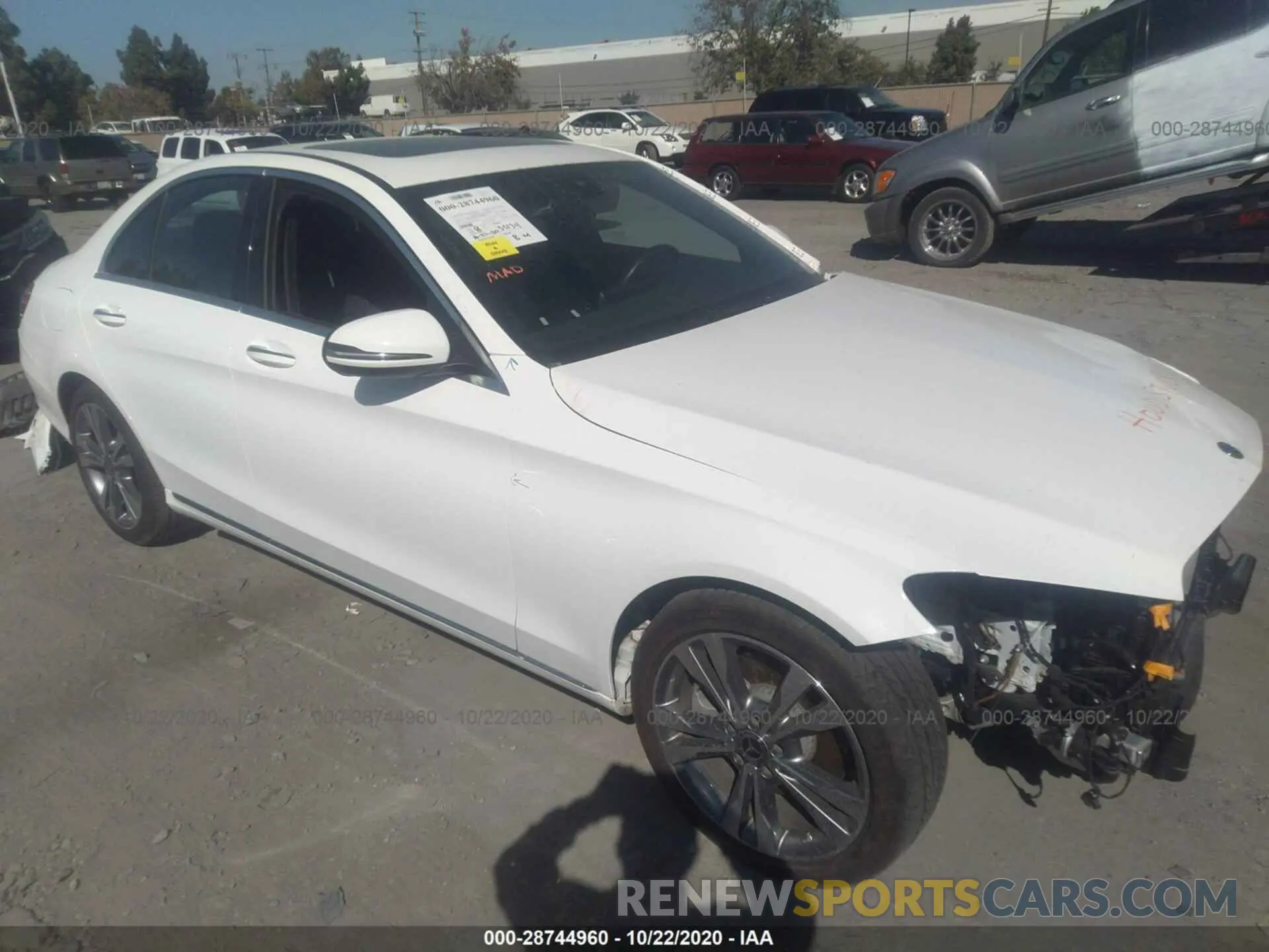 1 Photograph of a damaged car 55SWF8DB4KU300517 MERCEDES-BENZ C-CLASS 2019