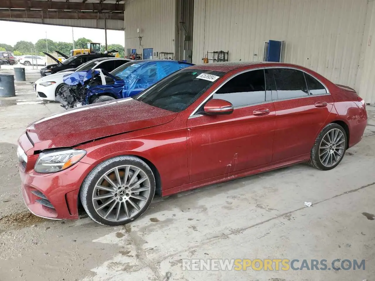 1 Photograph of a damaged car 55SWF8DB5KU306472 MERCEDES-BENZ C-CLASS 2019
