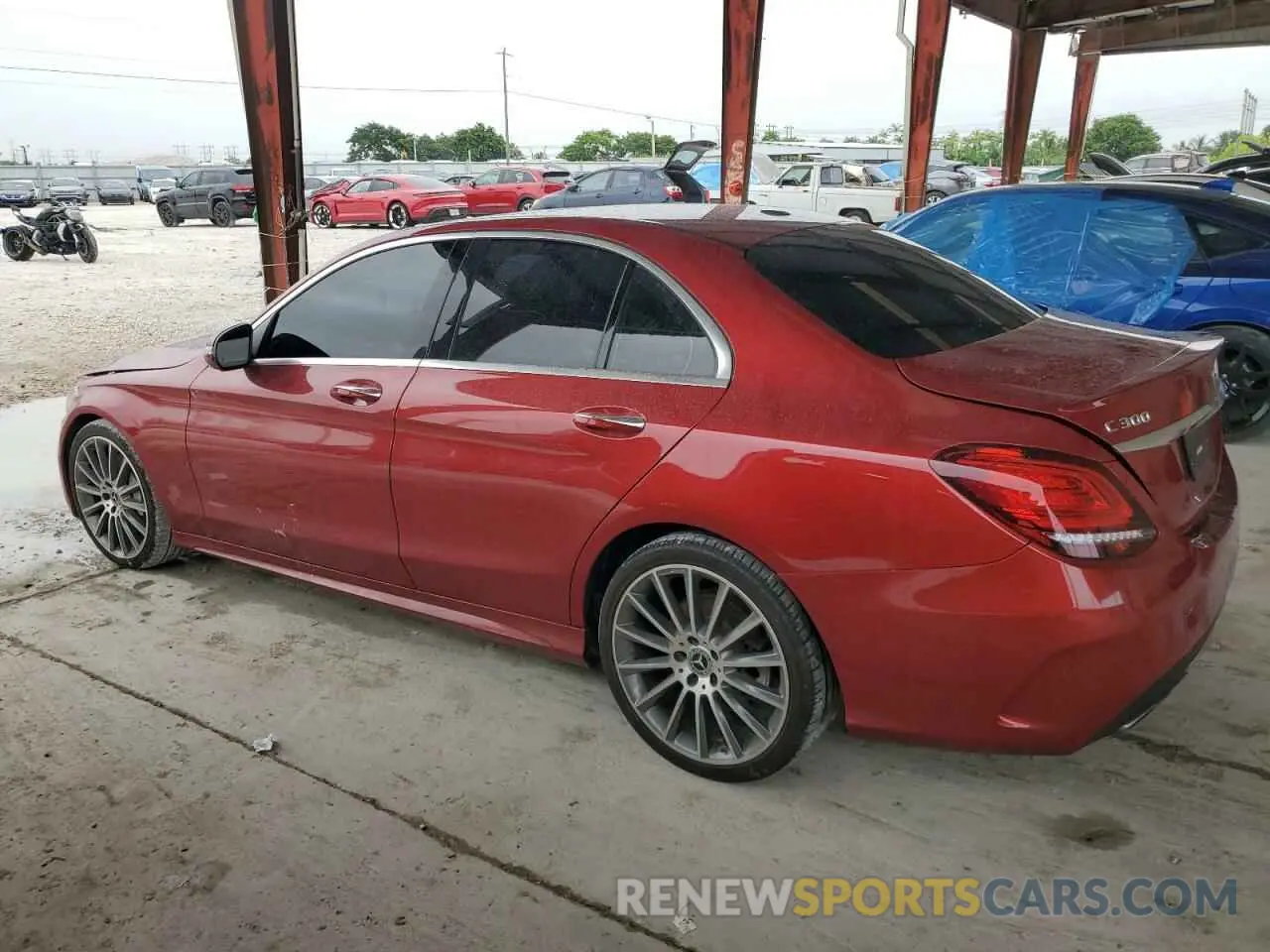 2 Photograph of a damaged car 55SWF8DB5KU306472 MERCEDES-BENZ C-CLASS 2019