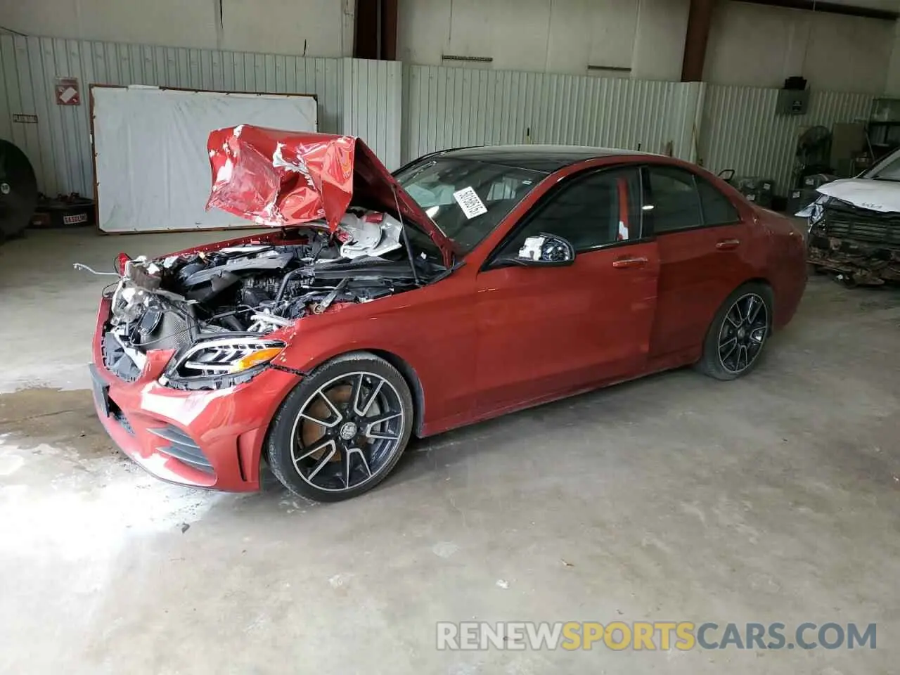 1 Photograph of a damaged car 55SWF8DB6KU283459 MERCEDES-BENZ C-CLASS 2019
