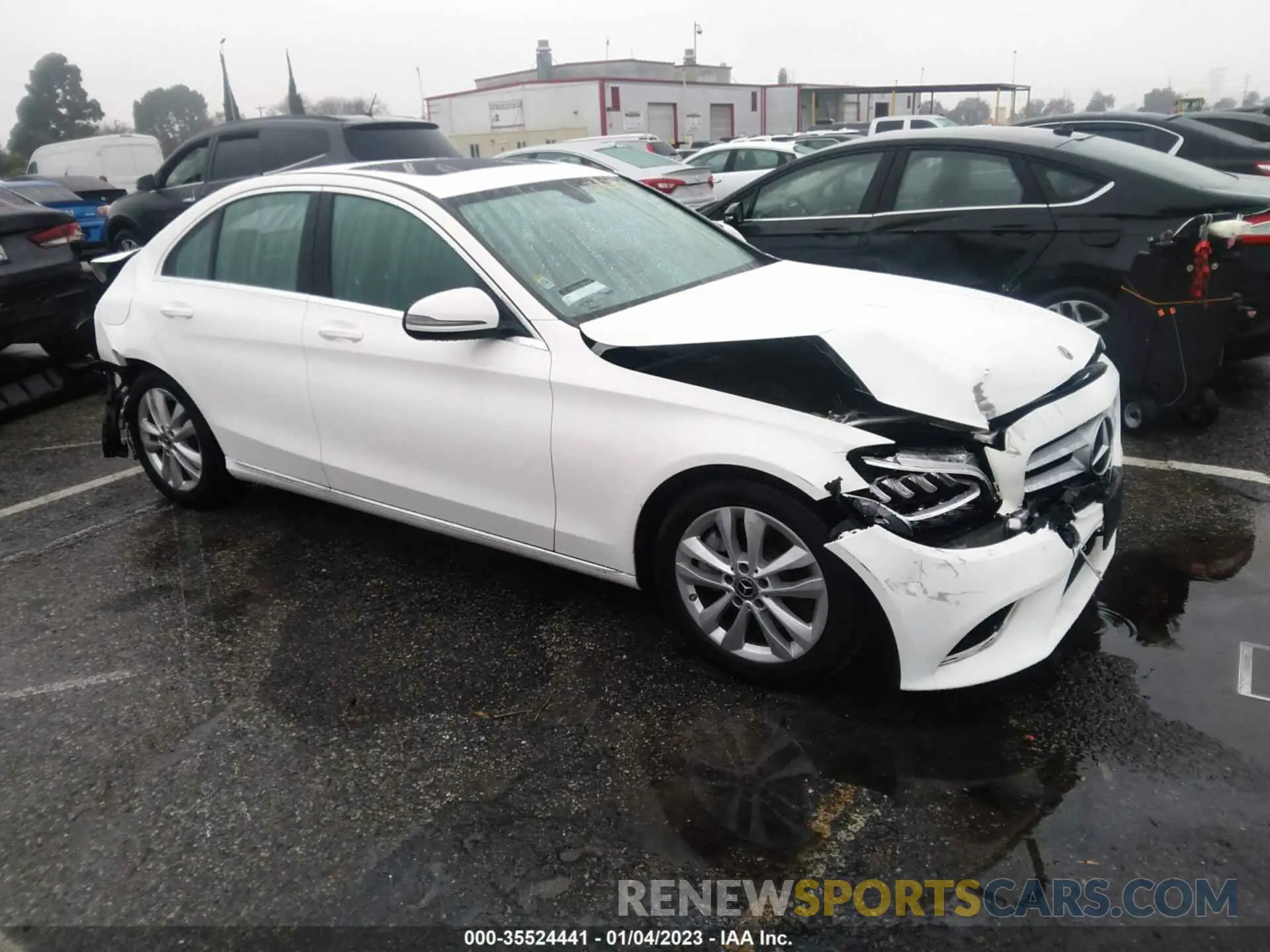 1 Photograph of a damaged car 55SWF8DB6KU293232 MERCEDES-BENZ C-CLASS 2019
