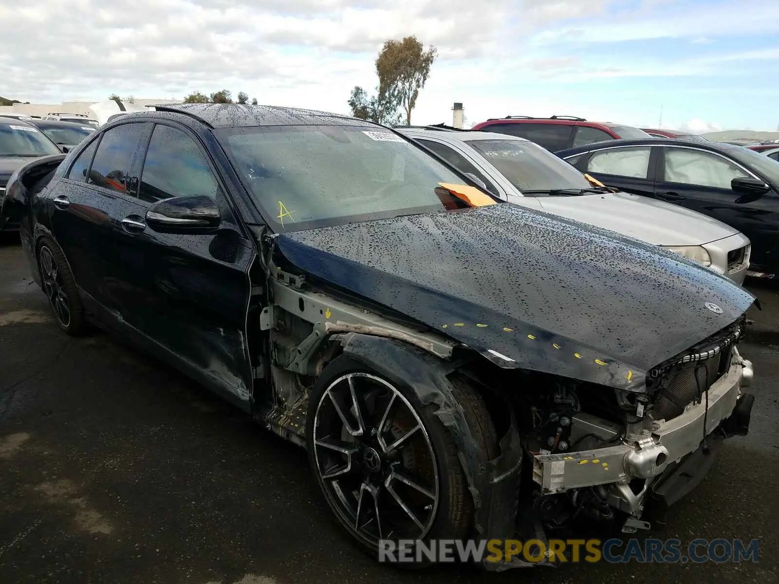 1 Photograph of a damaged car 55SWF8DB7KU313990 MERCEDES-BENZ C CLASS 2019
