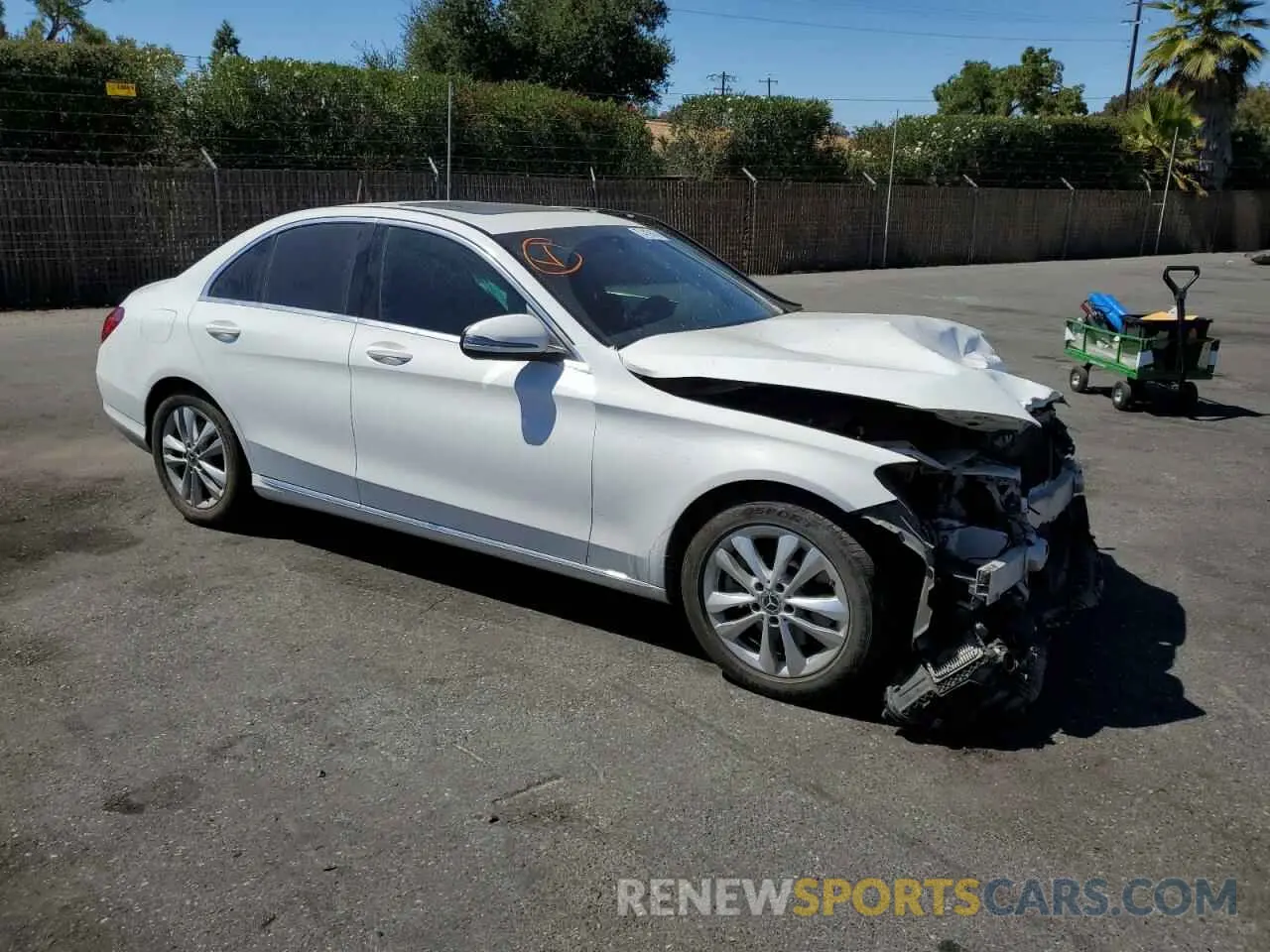 4 Photograph of a damaged car 55SWF8DB8KU317739 MERCEDES-BENZ C-CLASS 2019