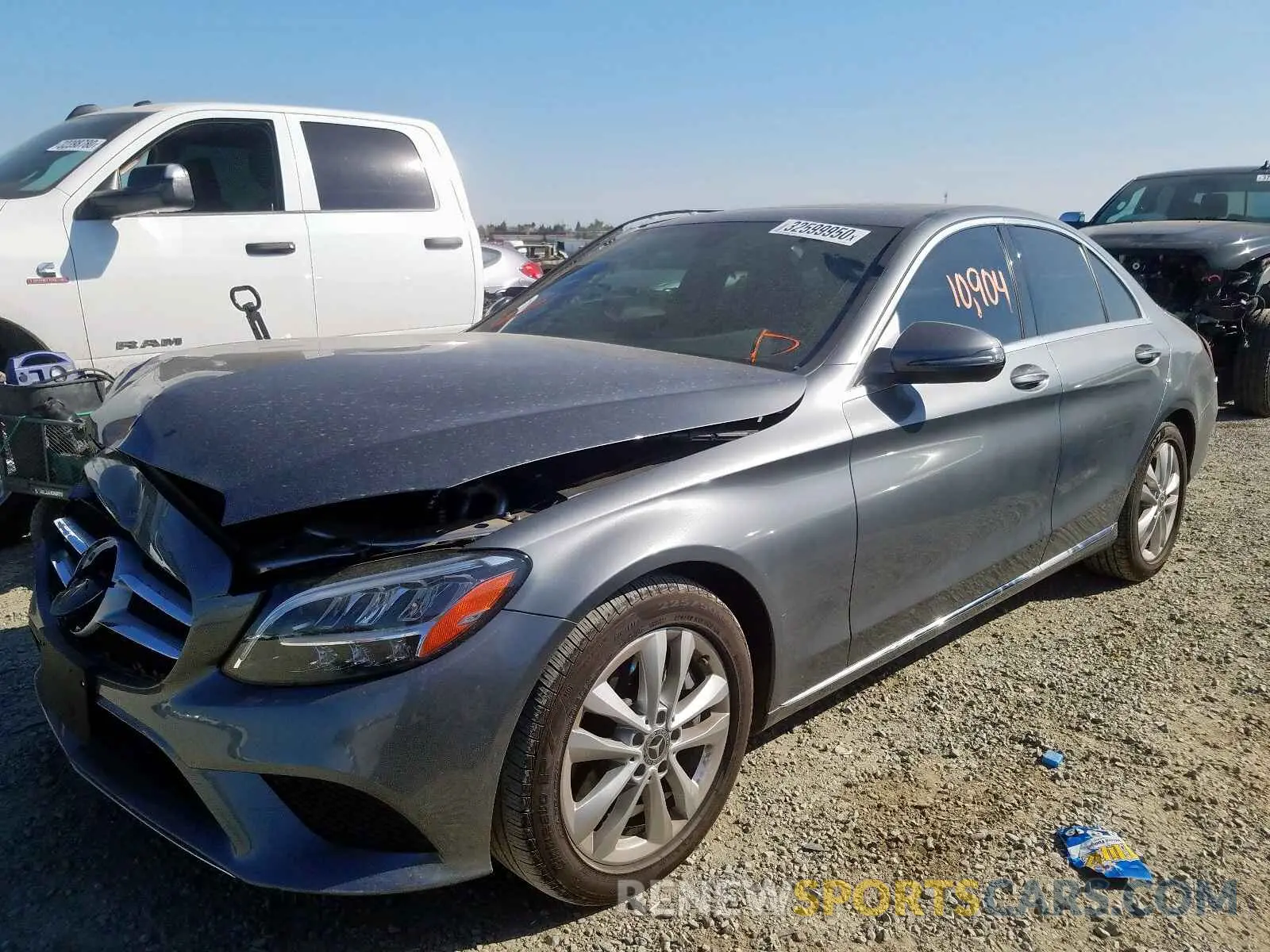 2 Photograph of a damaged car 55SWF8DBXKU295520 MERCEDES-BENZ C CLASS 2019