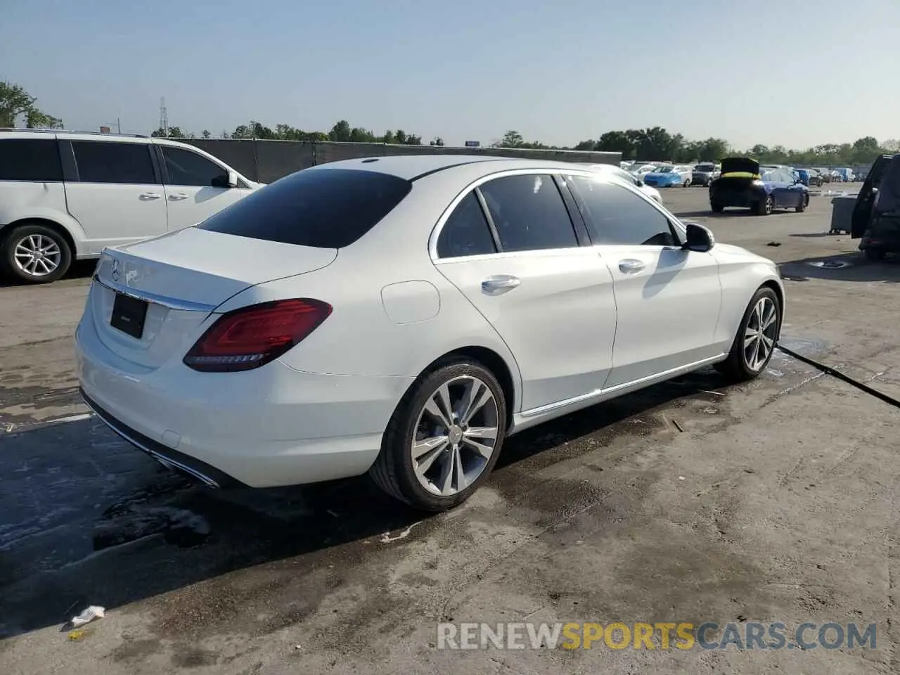3 Фотография поврежденного автомобиля 55SWF8DBXKU295744 MERCEDES-BENZ C-CLASS 2019