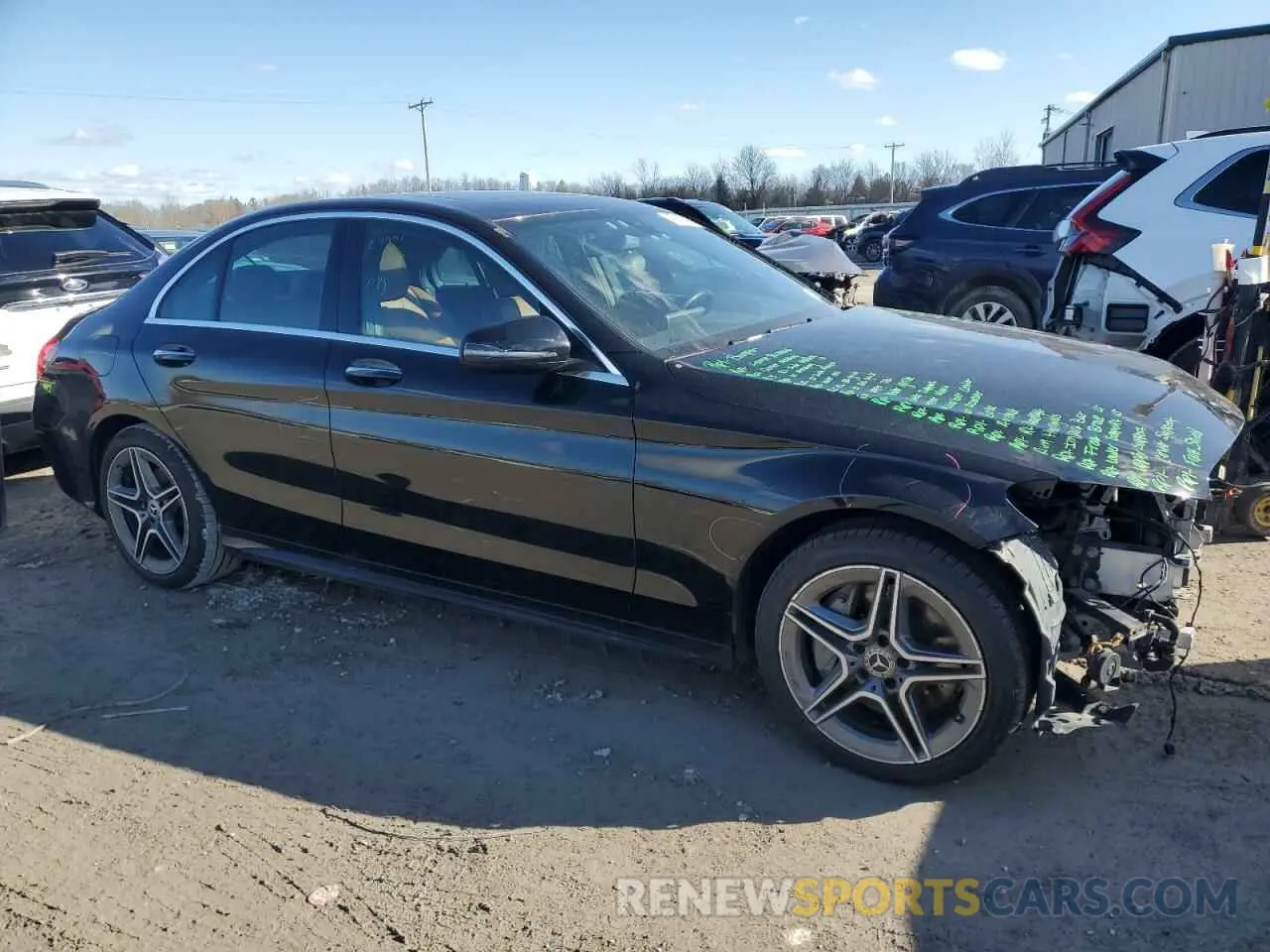 4 Фотография поврежденного автомобиля 55SWF8EB1KU283402 MERCEDES-BENZ C-CLASS 2019