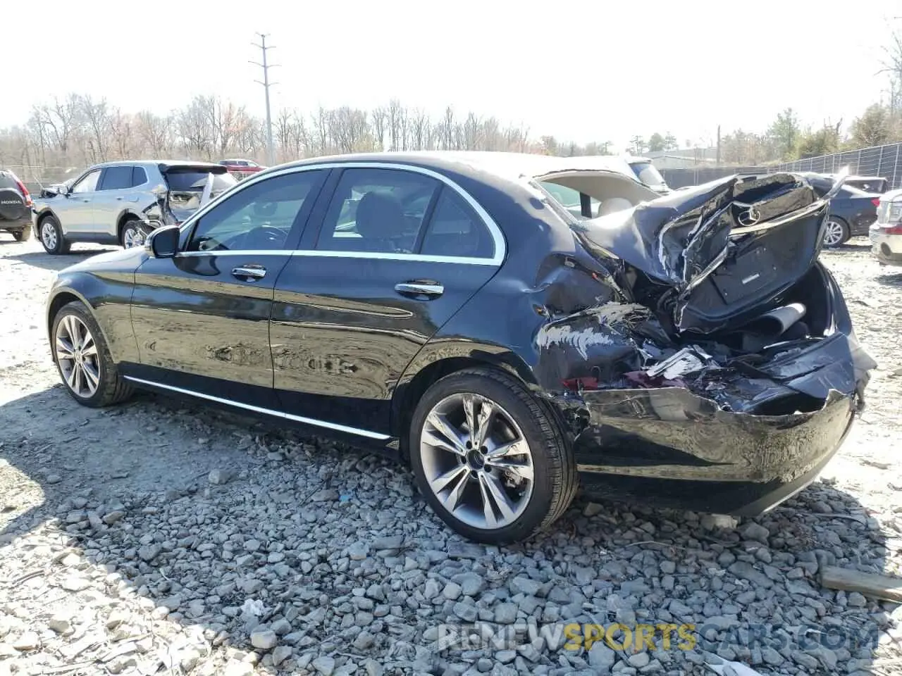 2 Фотография поврежденного автомобиля 55SWF8EB1KU285750 MERCEDES-BENZ C-CLASS 2019