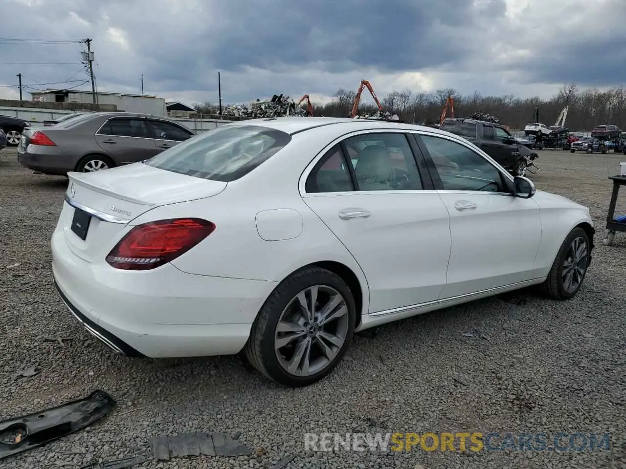 3 Фотография поврежденного автомобиля 55SWF8EB1KU292343 MERCEDES-BENZ C-CLASS 2019
