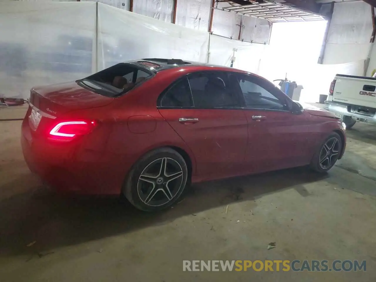 3 Фотография поврежденного автомобиля 55SWF8EB1KU299857 MERCEDES-BENZ C-CLASS 2019