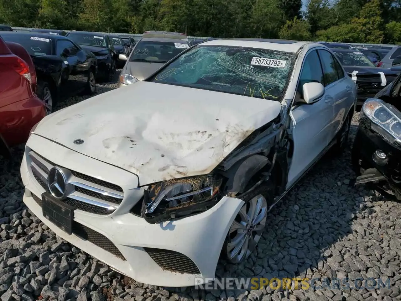 9 Photograph of a damaged car 55SWF8EB1KU306130 MERCEDES-BENZ C-CLASS 2019