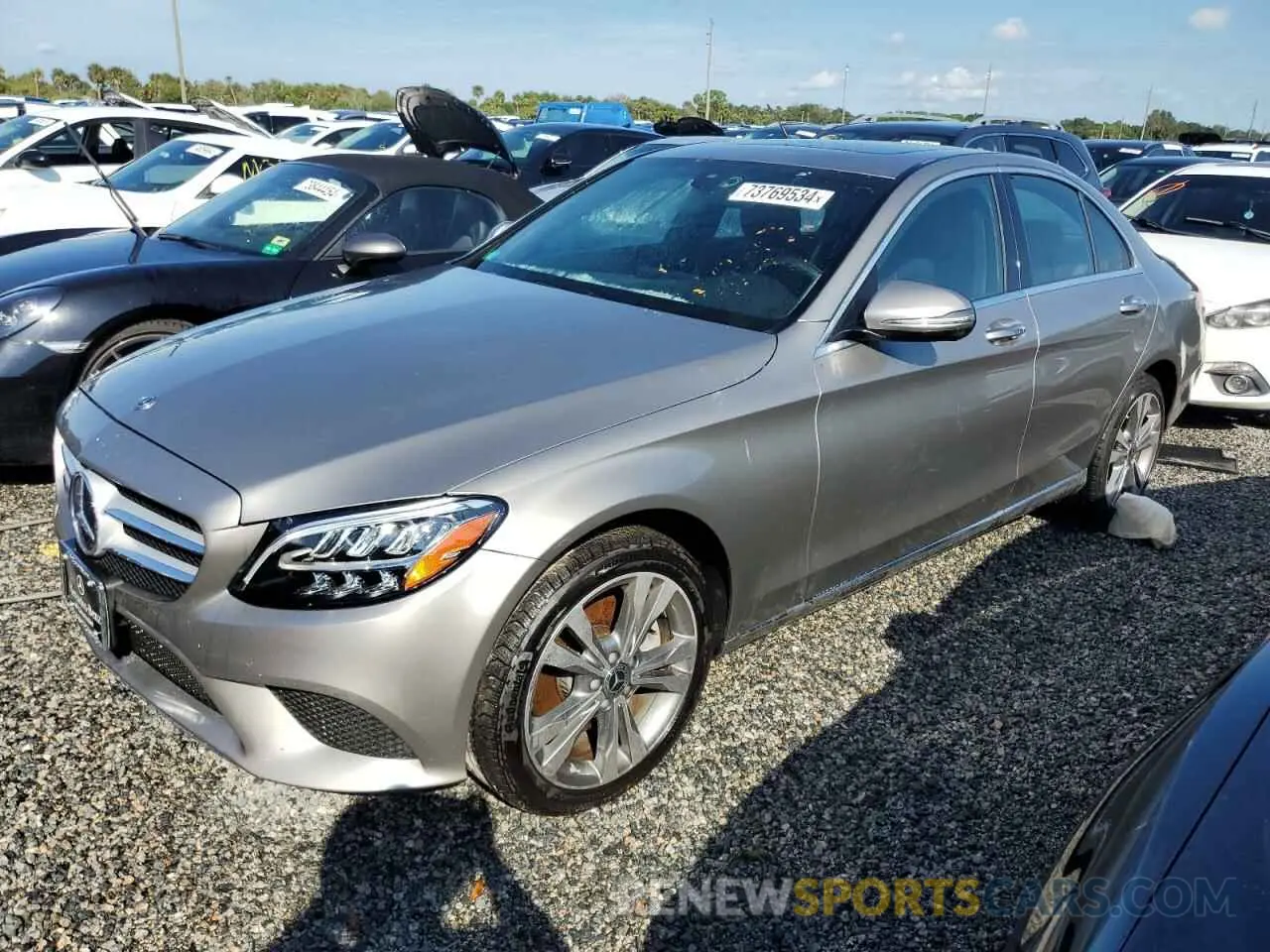 1 Photograph of a damaged car 55SWF8EB2KU313927 MERCEDES-BENZ C-CLASS 2019