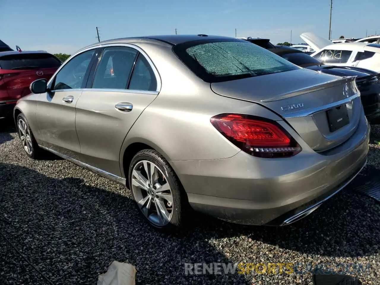 2 Photograph of a damaged car 55SWF8EB2KU313927 MERCEDES-BENZ C-CLASS 2019