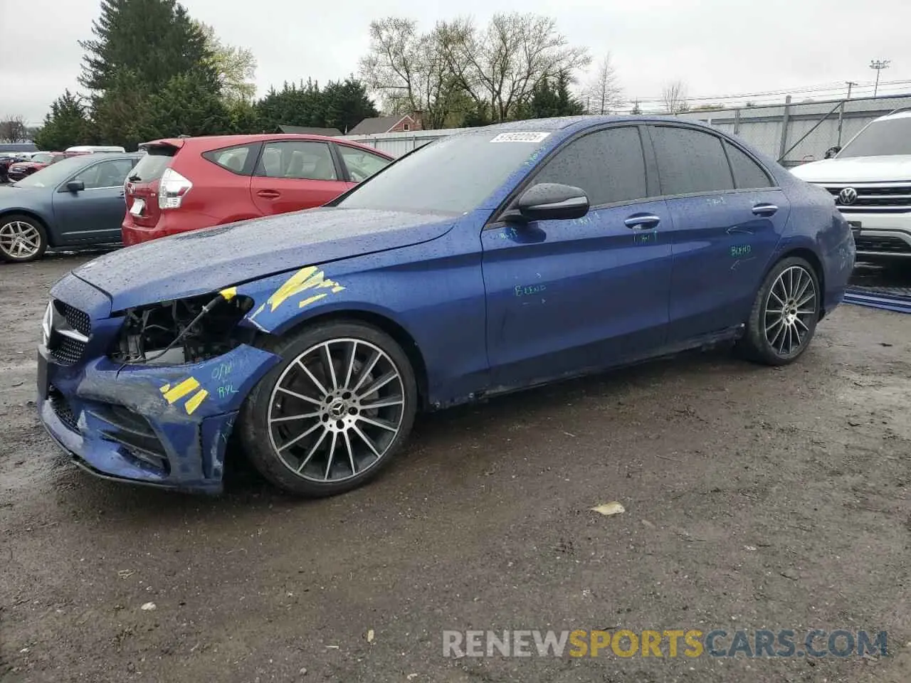 1 Photograph of a damaged car 55SWF8EB3KU285507 MERCEDES-BENZ C-CLASS 2019
