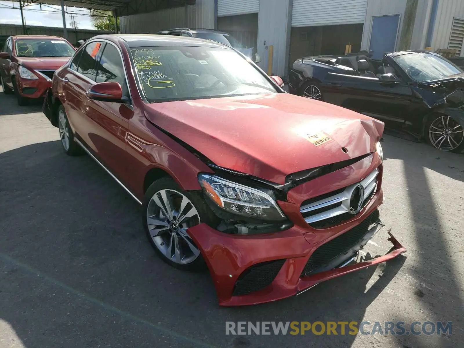 1 Photograph of a damaged car 55SWF8EB4KU291011 MERCEDES-BENZ C CLASS 2019