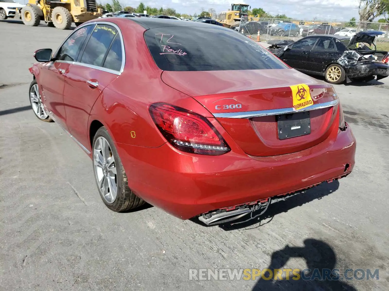 3 Photograph of a damaged car 55SWF8EB4KU291011 MERCEDES-BENZ C CLASS 2019