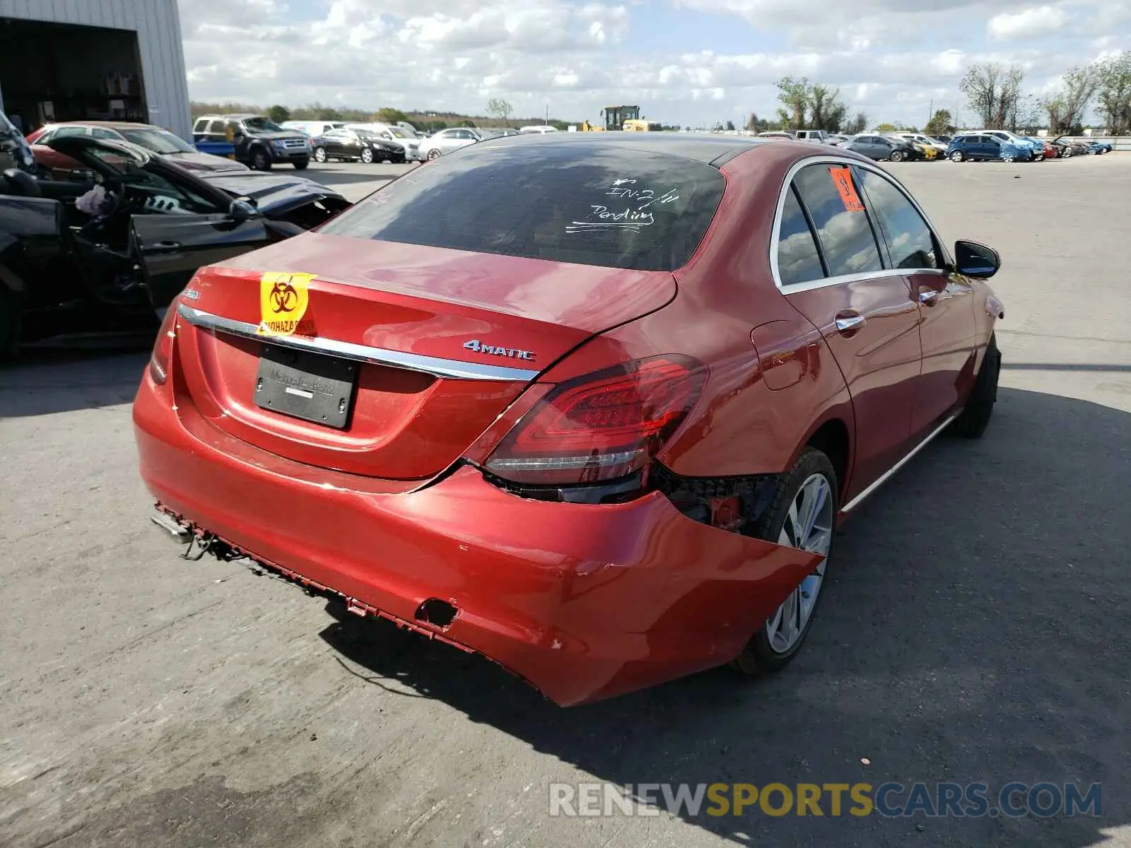 4 Photograph of a damaged car 55SWF8EB4KU291011 MERCEDES-BENZ C CLASS 2019