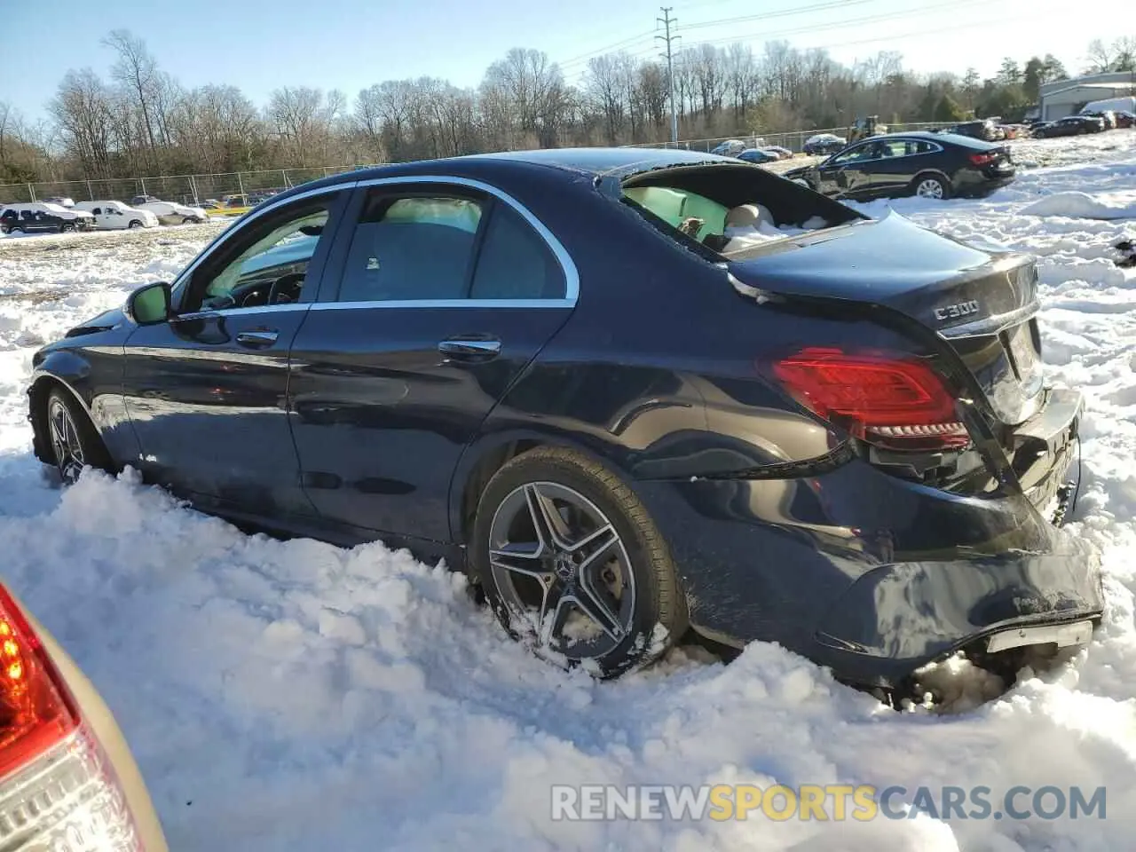 2 Photograph of a damaged car 55SWF8EB7KU283677 MERCEDES-BENZ C-CLASS 2019