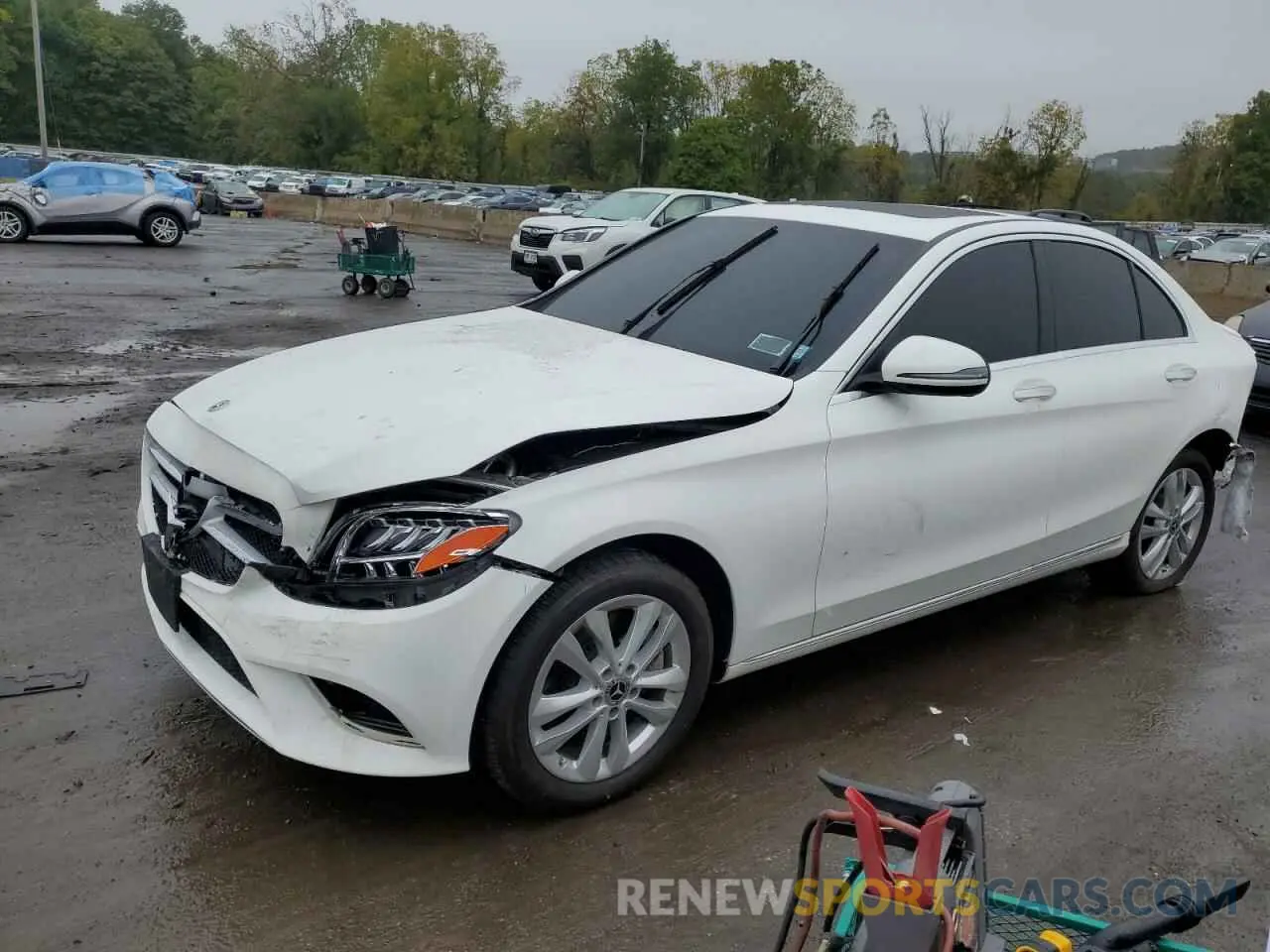 1 Photograph of a damaged car 55SWF8EB7KU299314 MERCEDES-BENZ C-CLASS 2019