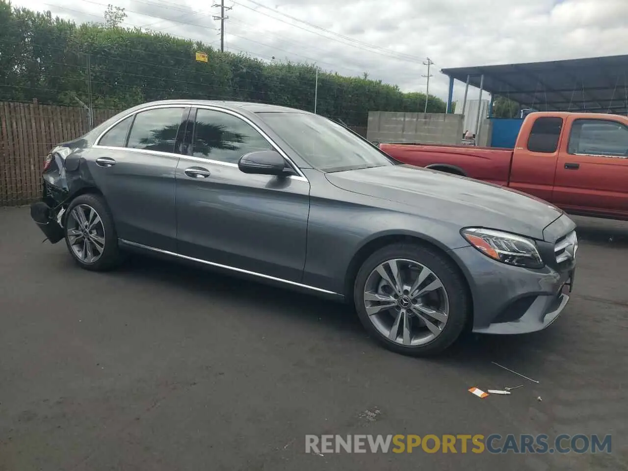 4 Фотография поврежденного автомобиля 55SWF8EB9KU291263 MERCEDES-BENZ C-CLASS 2019