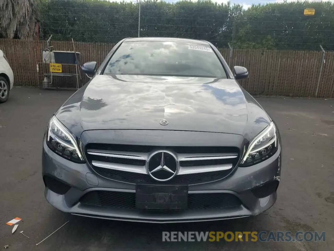 5 Фотография поврежденного автомобиля 55SWF8EB9KU291263 MERCEDES-BENZ C-CLASS 2019