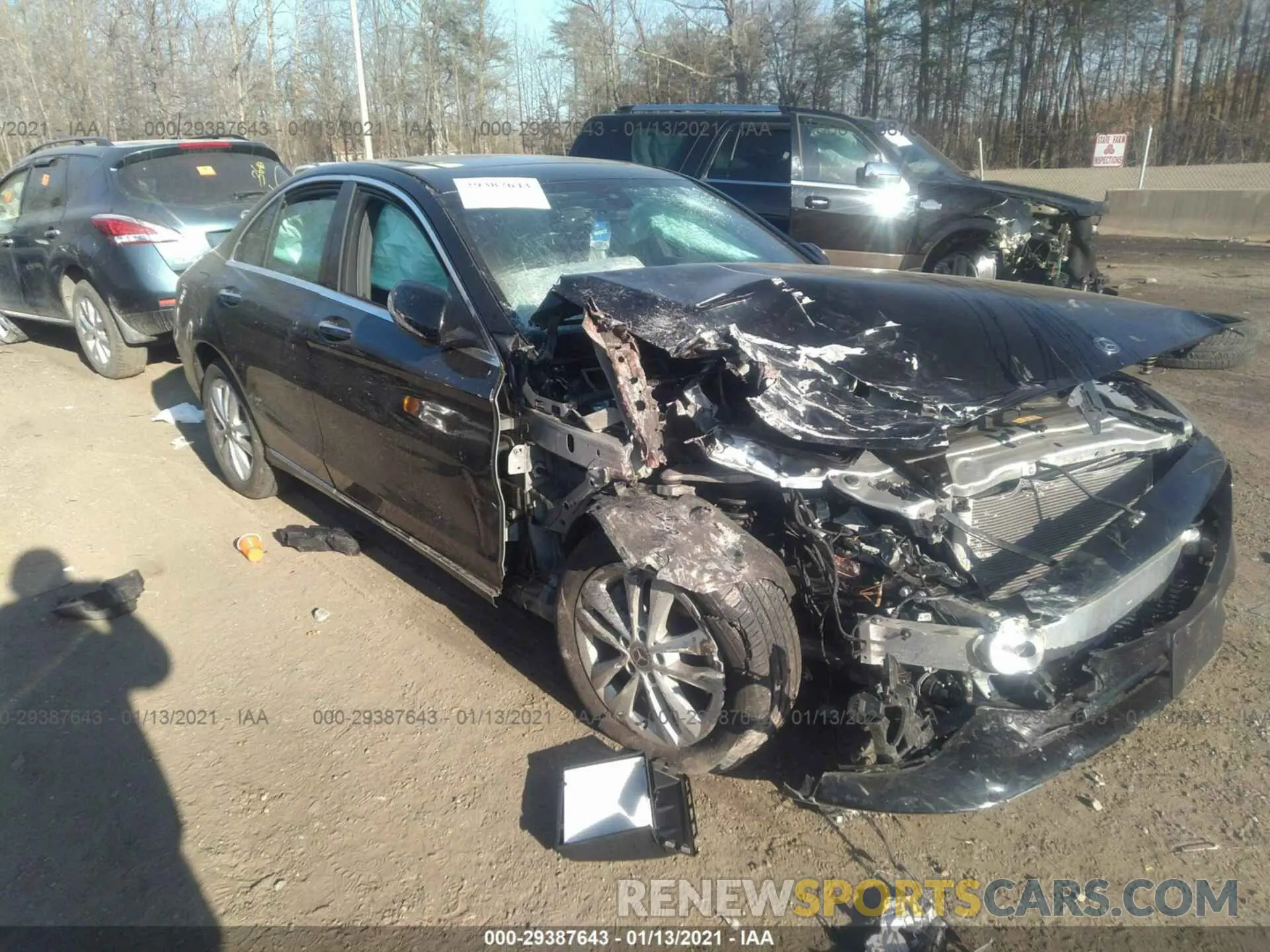 1 Photograph of a damaged car 55SWF8EB9KU298701 MERCEDES-BENZ C-CLASS 2019