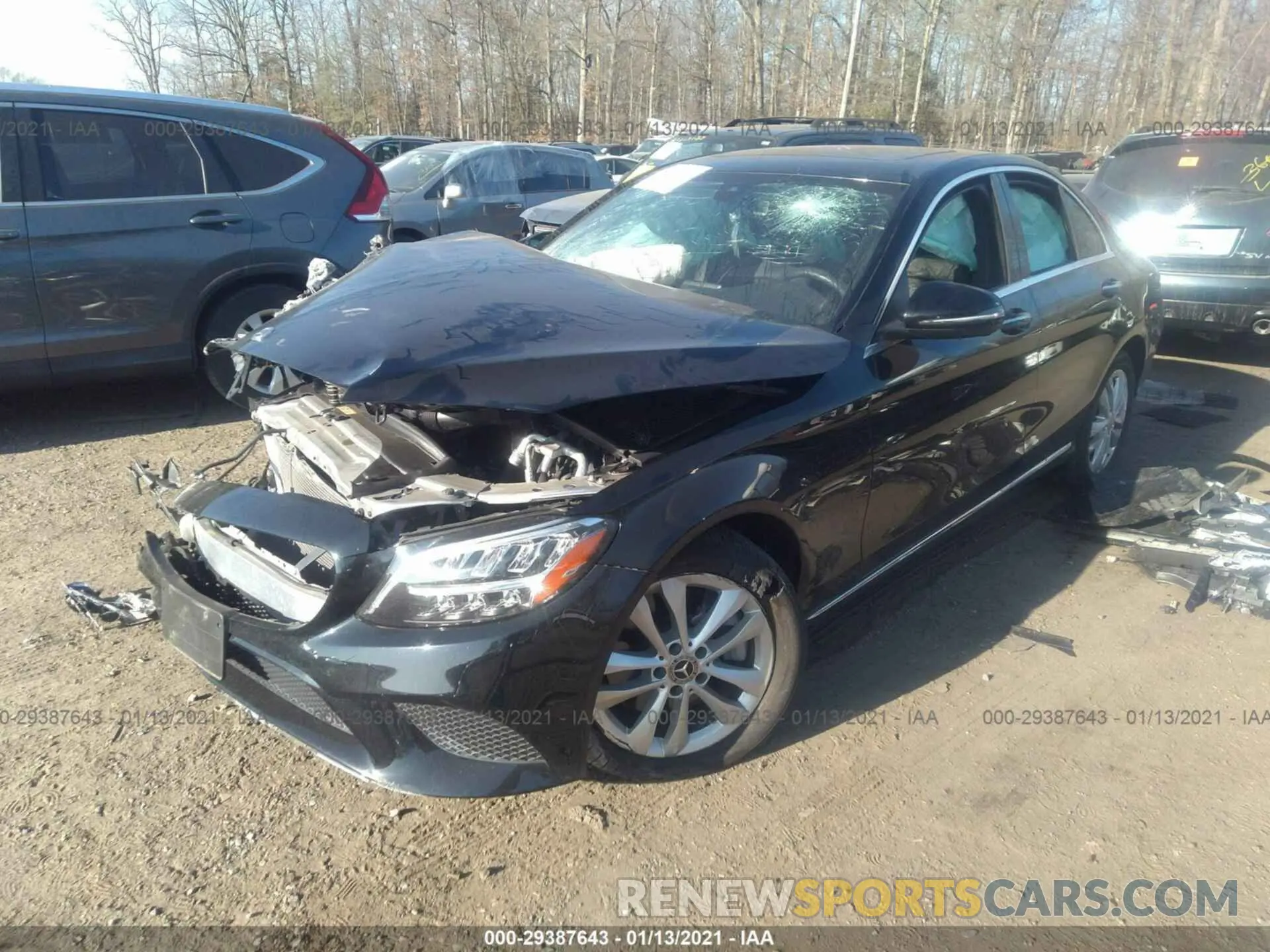 2 Photograph of a damaged car 55SWF8EB9KU298701 MERCEDES-BENZ C-CLASS 2019