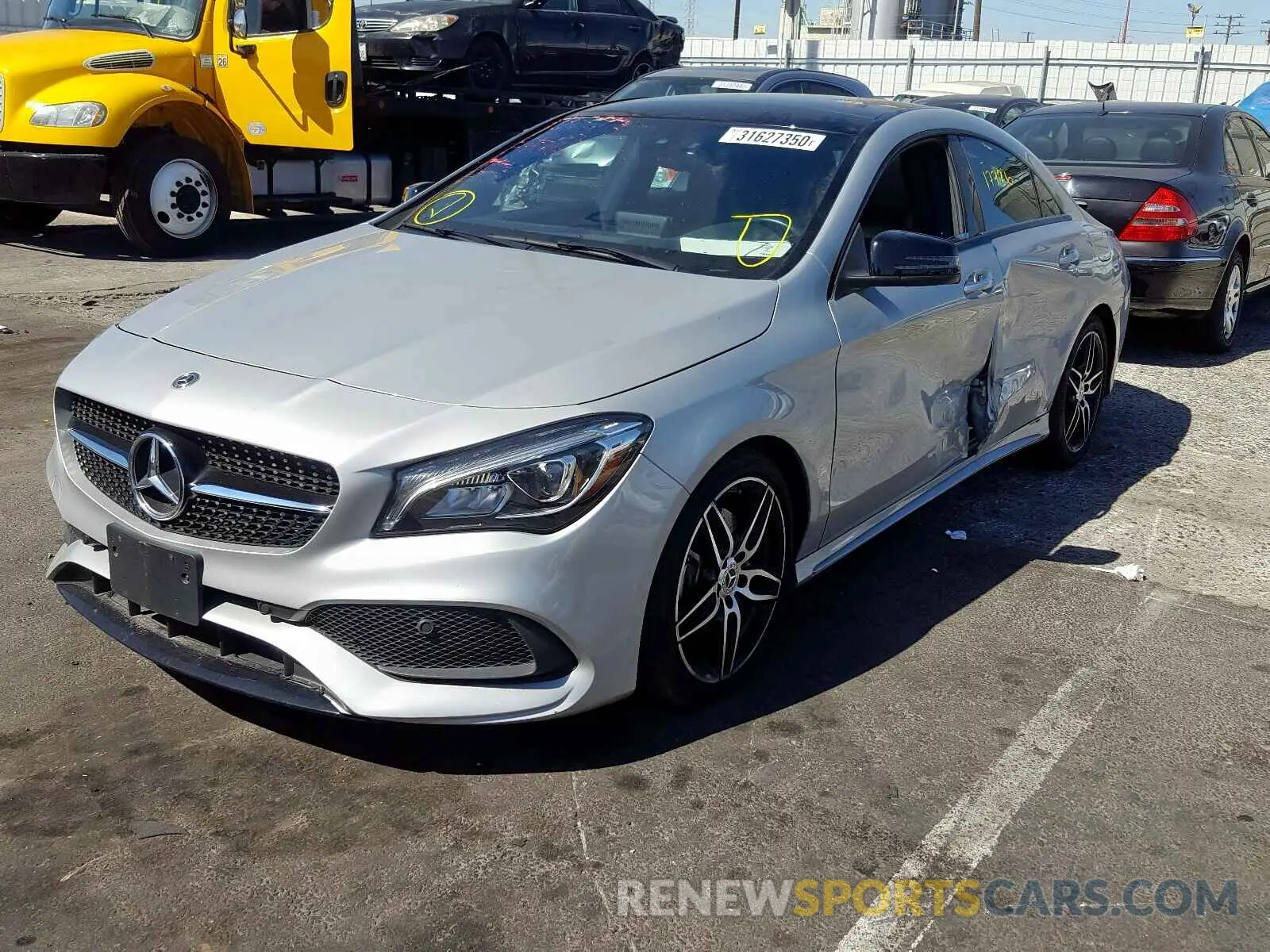 2 Photograph of a damaged car WDDSJ4EB0KN743034 MERCEDES-BENZ C CLASS 2019